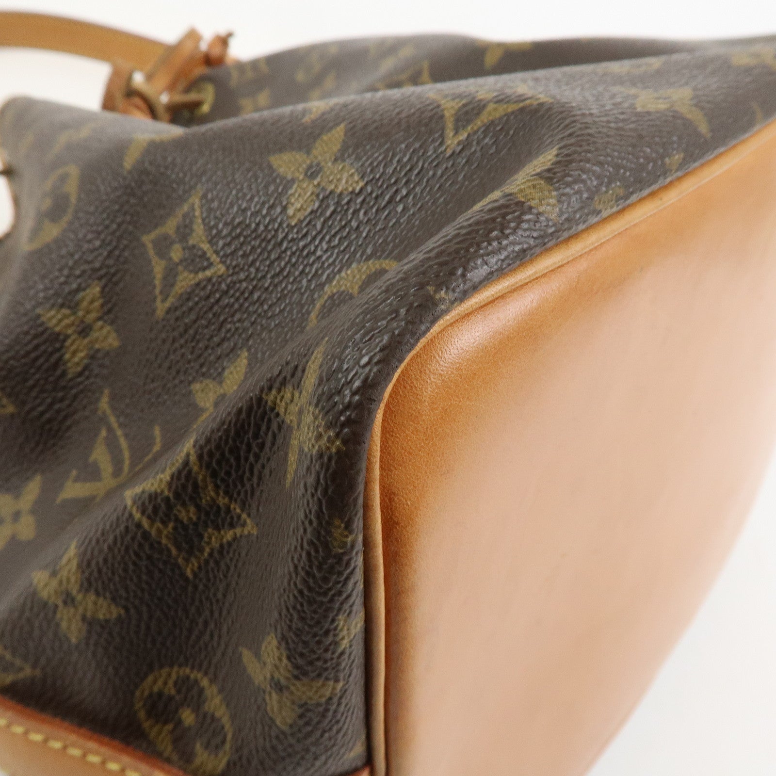Louis Vuitton Monogram Petit Noe Shoulder Bag Brown M42226