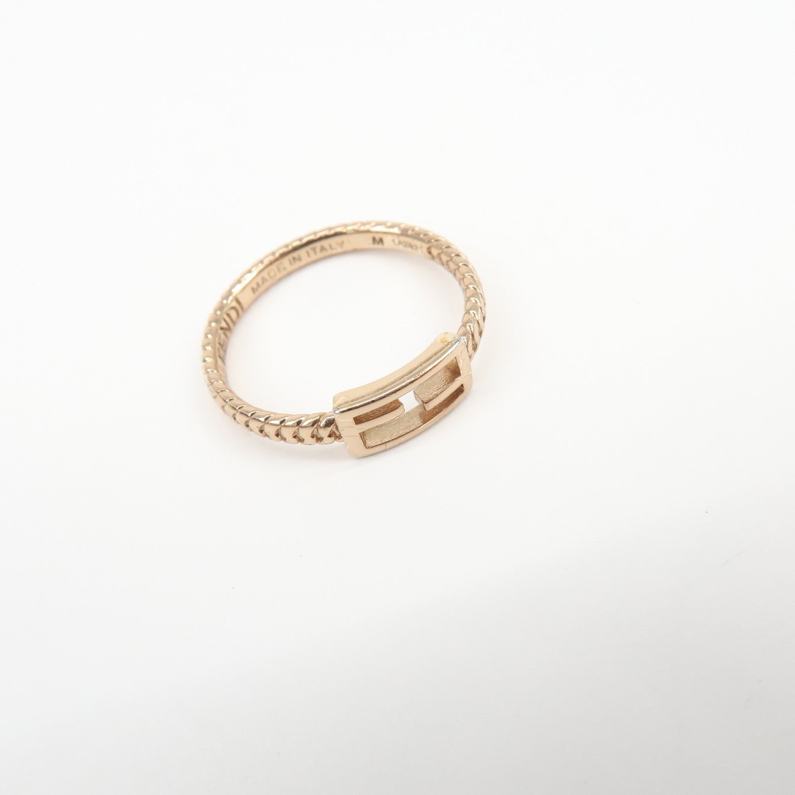 FENDI Baguette Ring M Metal Ring Gold 1A2621