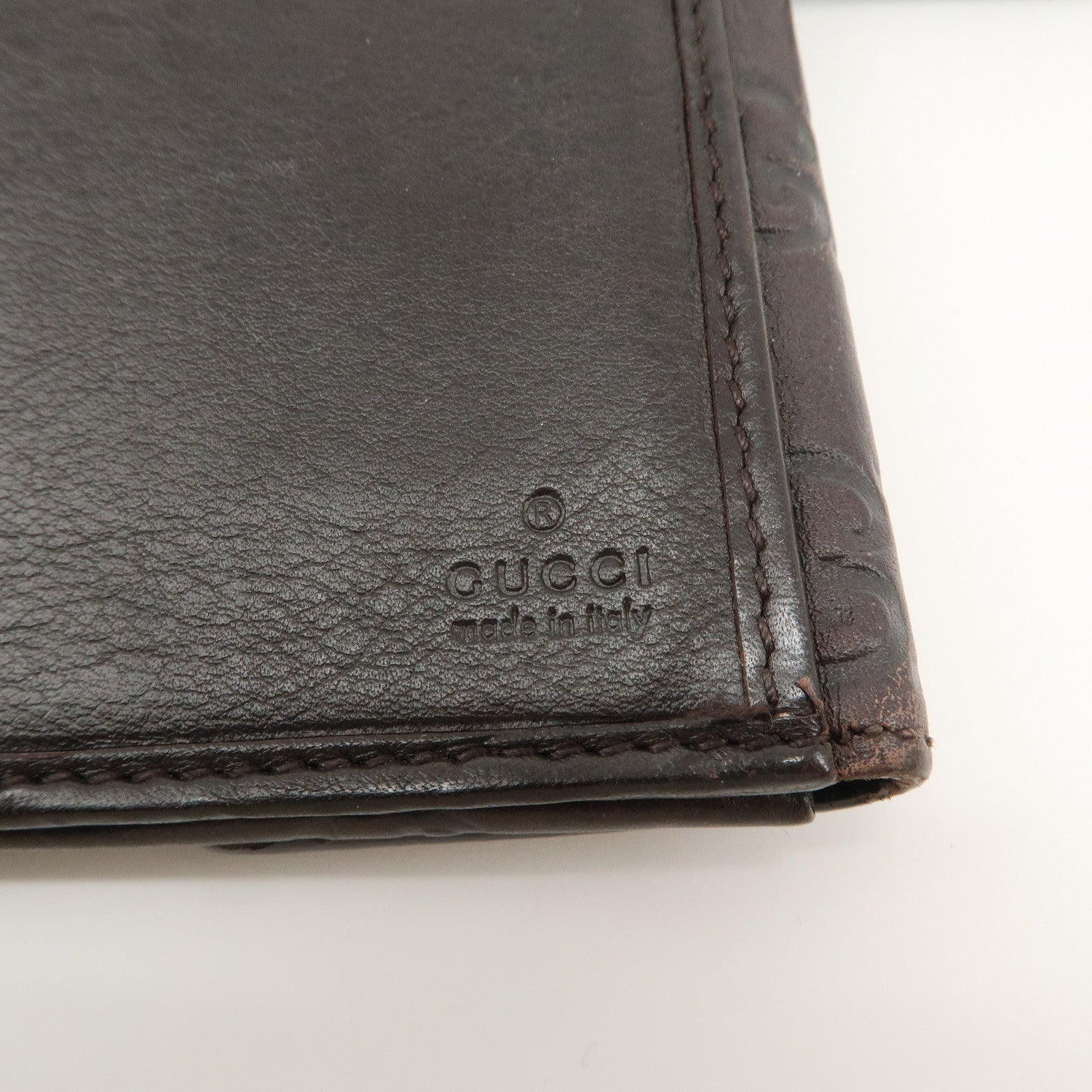 GUCCI Set of 2 GG Marmont Guccissima Leather Wallet 203550 456126 Used