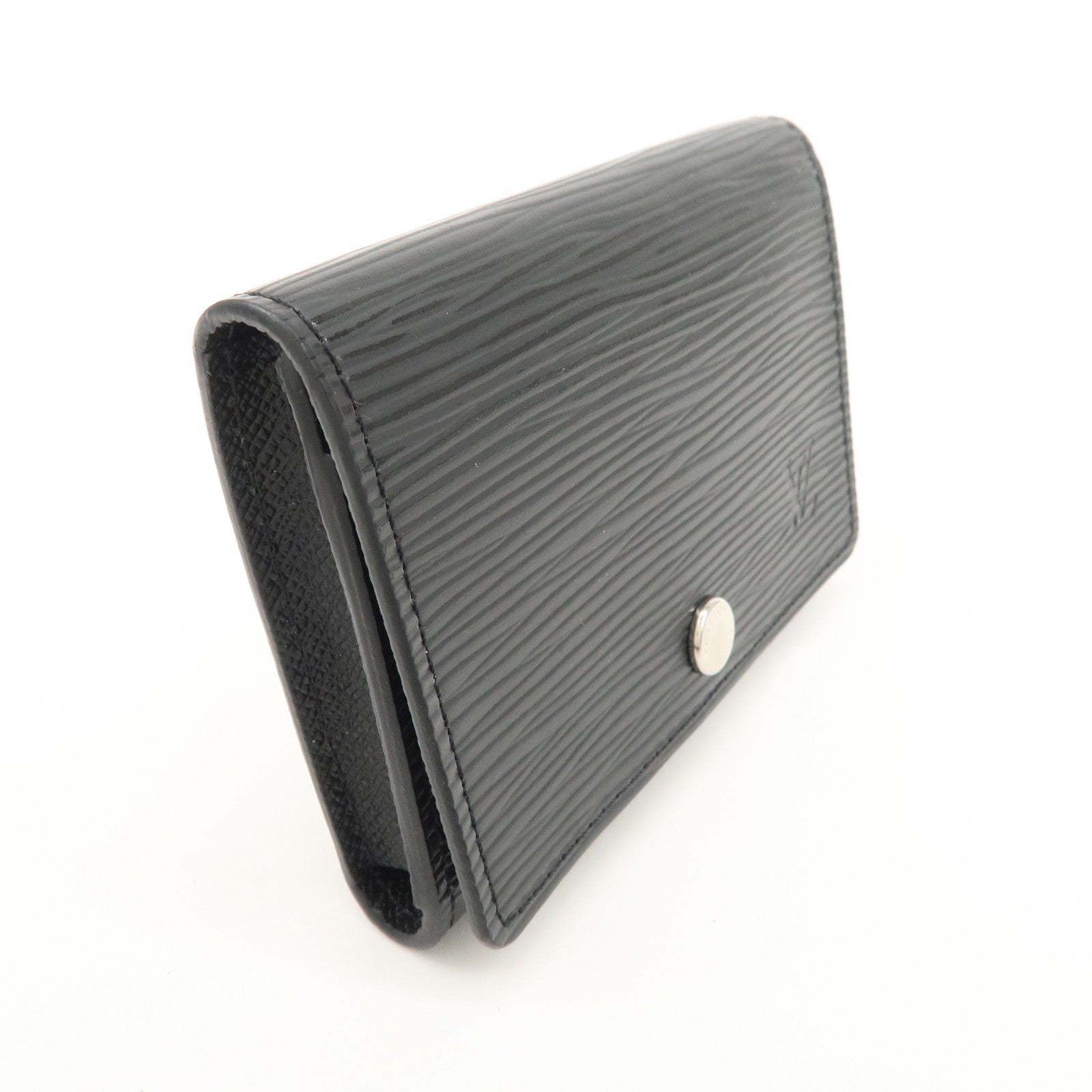 Louis Vuitton Epi leather Enveloppe Culte Du Visite Card Case Noir M56169