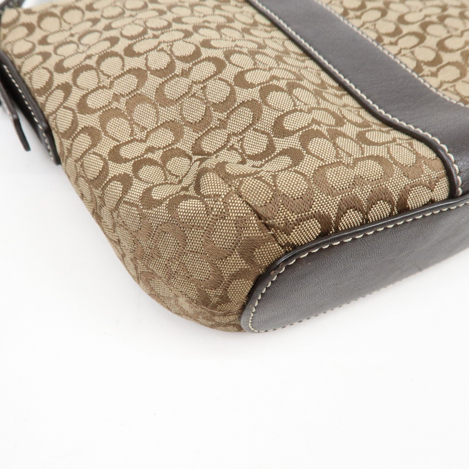 COACH Set of 3 Signature Canvas Leather Wool Shoulder Bag Hand Bag