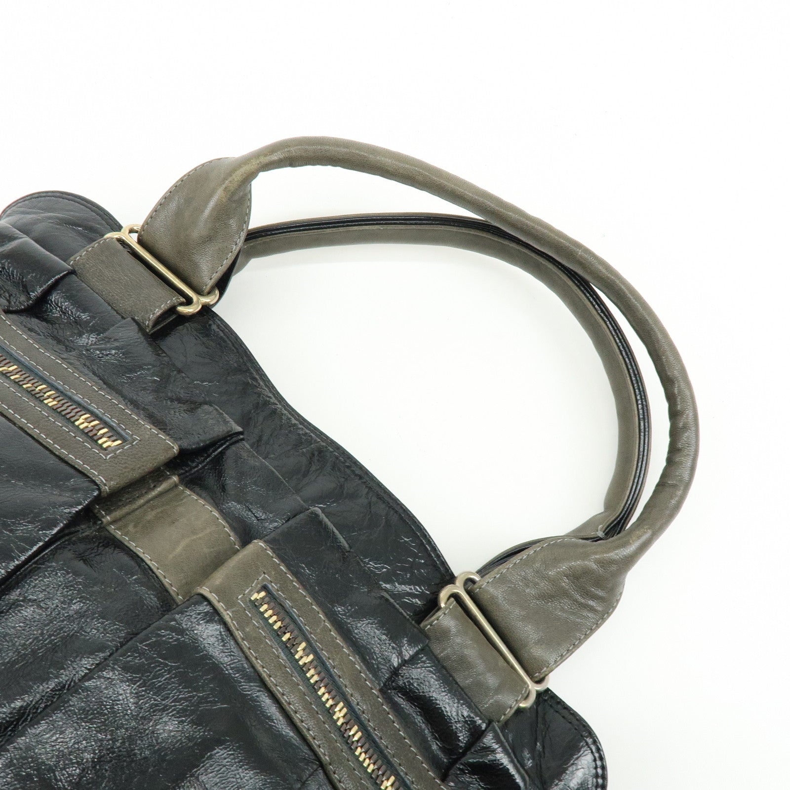 Chloe See By Chloe Day Tripper Patent Leather Tote Bag Black