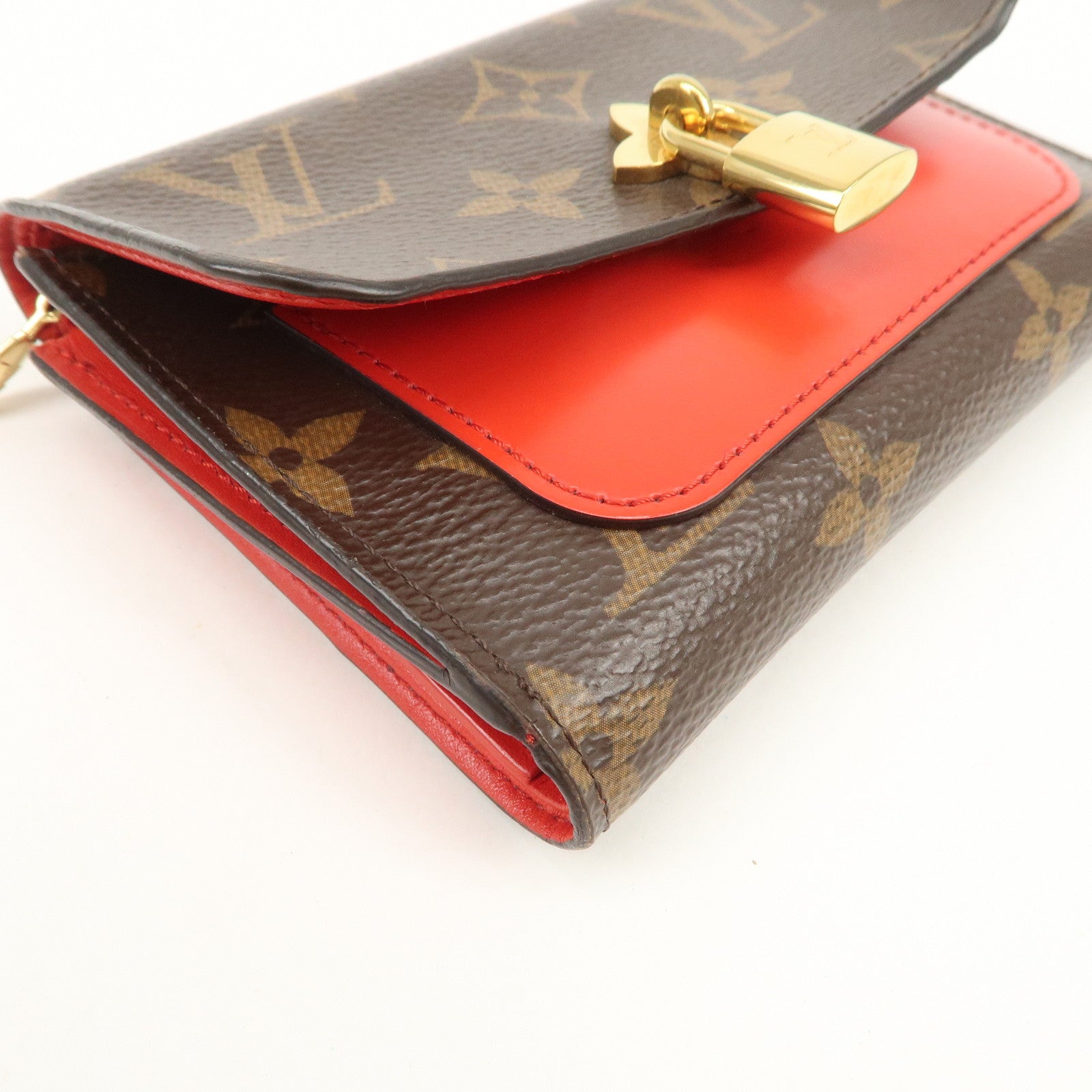 Louis Vuitton Monogram Portefeuille Flower Wallet Coquelicot M62567