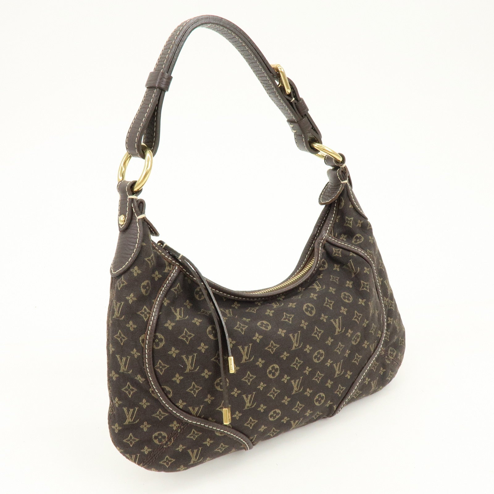 Louis Vuitton Monogram Mini Lin Manon PM Shoulder Bag Ebene M95621