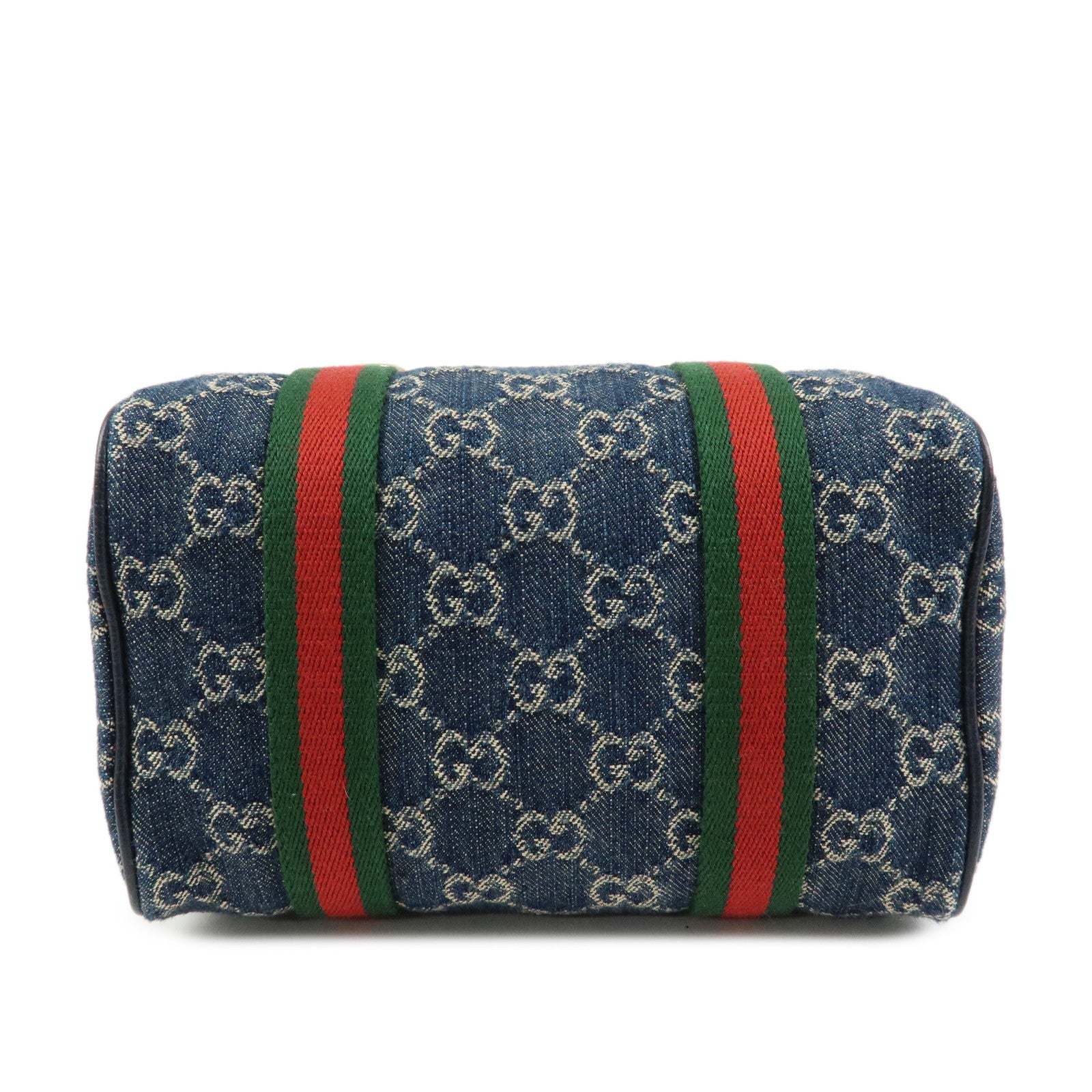 GUCCI Sherry Ophidia GG Denim Leather 2Way Hand Shoulder Bag 859975