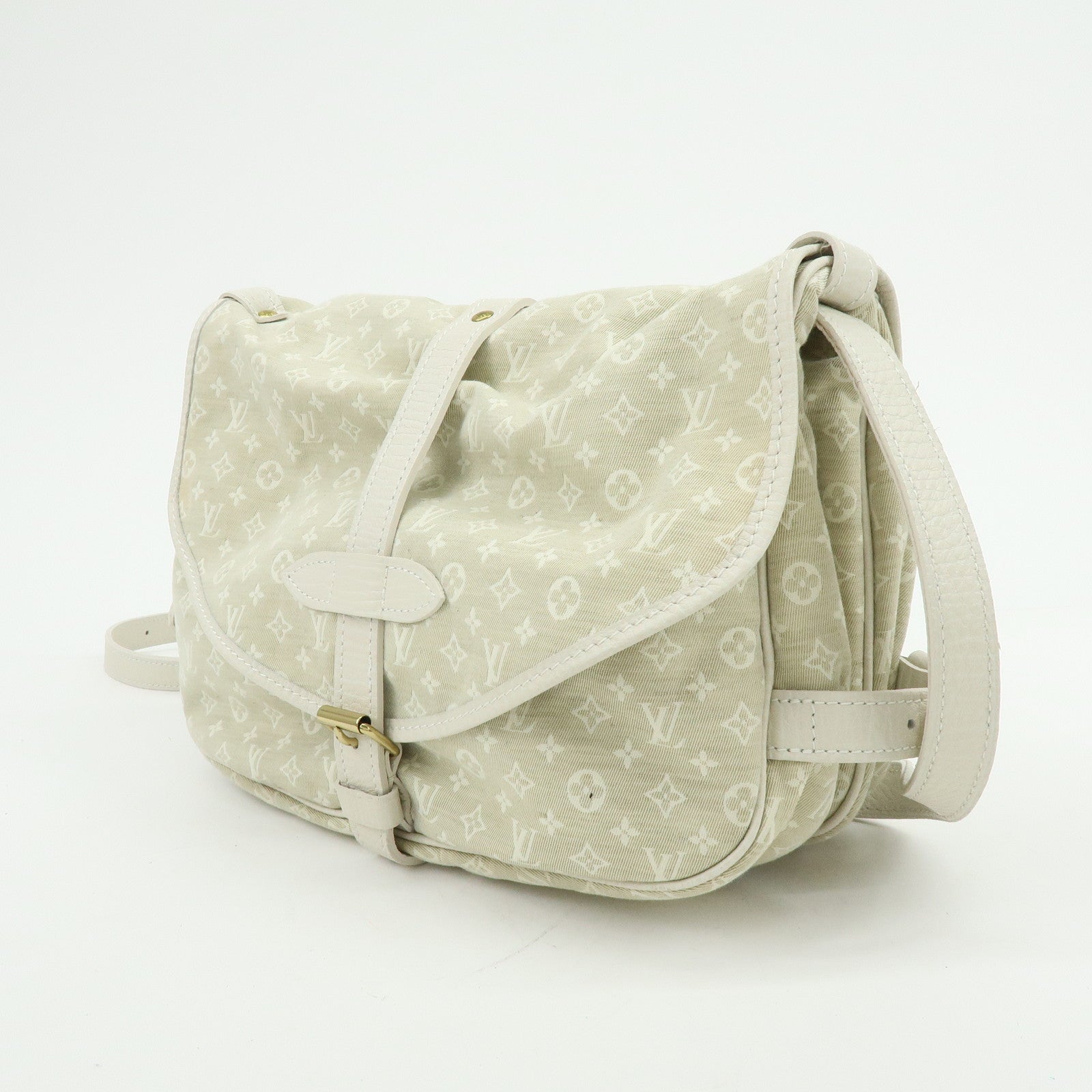 Louis Vuitton Monogram Mini Lin Saumur 30 Shoulder Bag Dune M95314