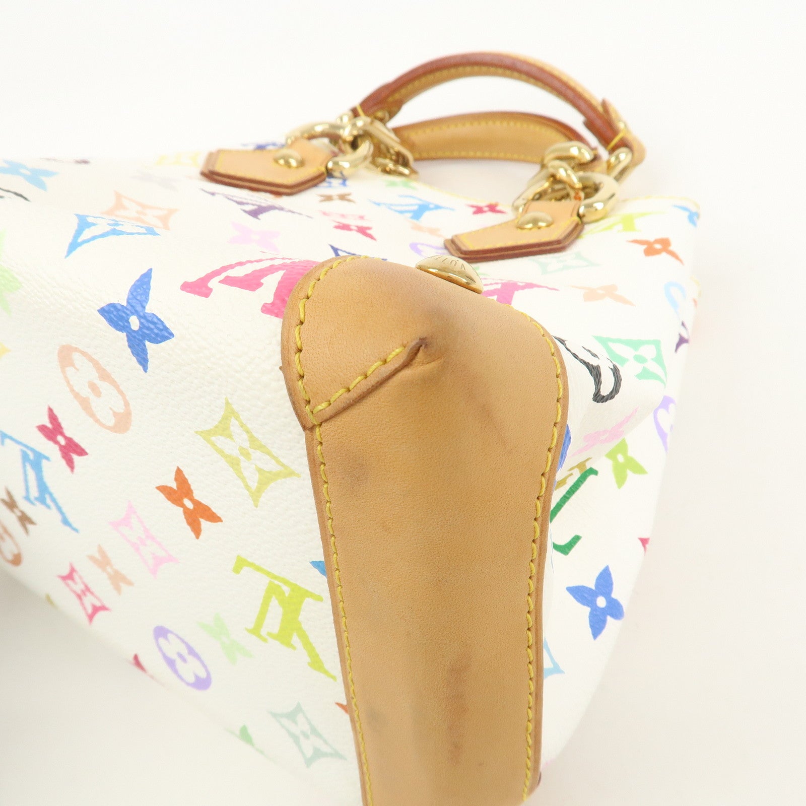 Louis Vuitton Monogram Multicolor Audra Hand Bag Blanc M40047