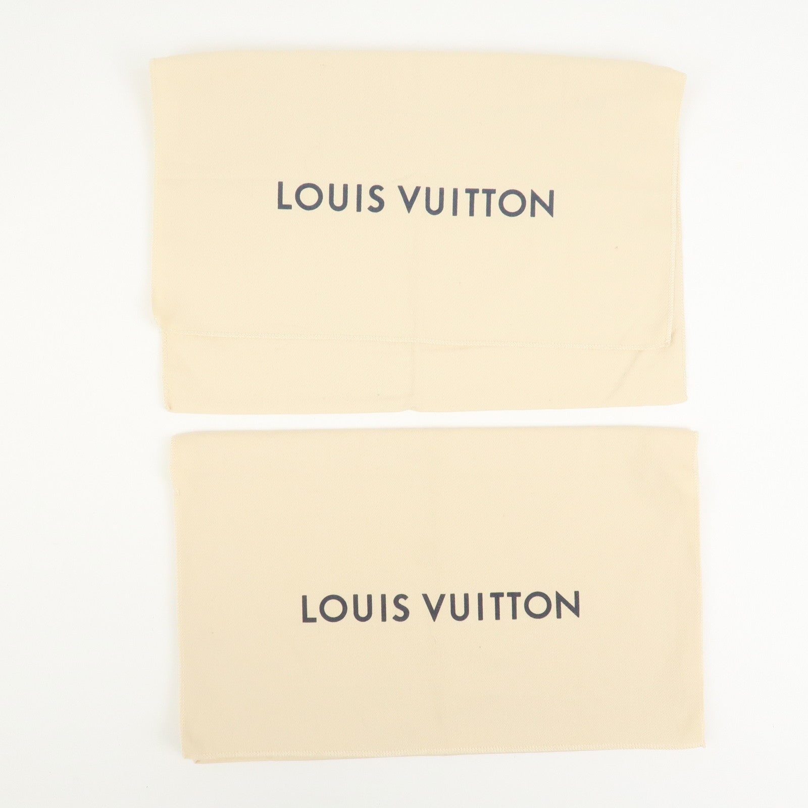 Louis Vuitton Set Of 10 Dust Bag Storage Bag Flap Style Beige