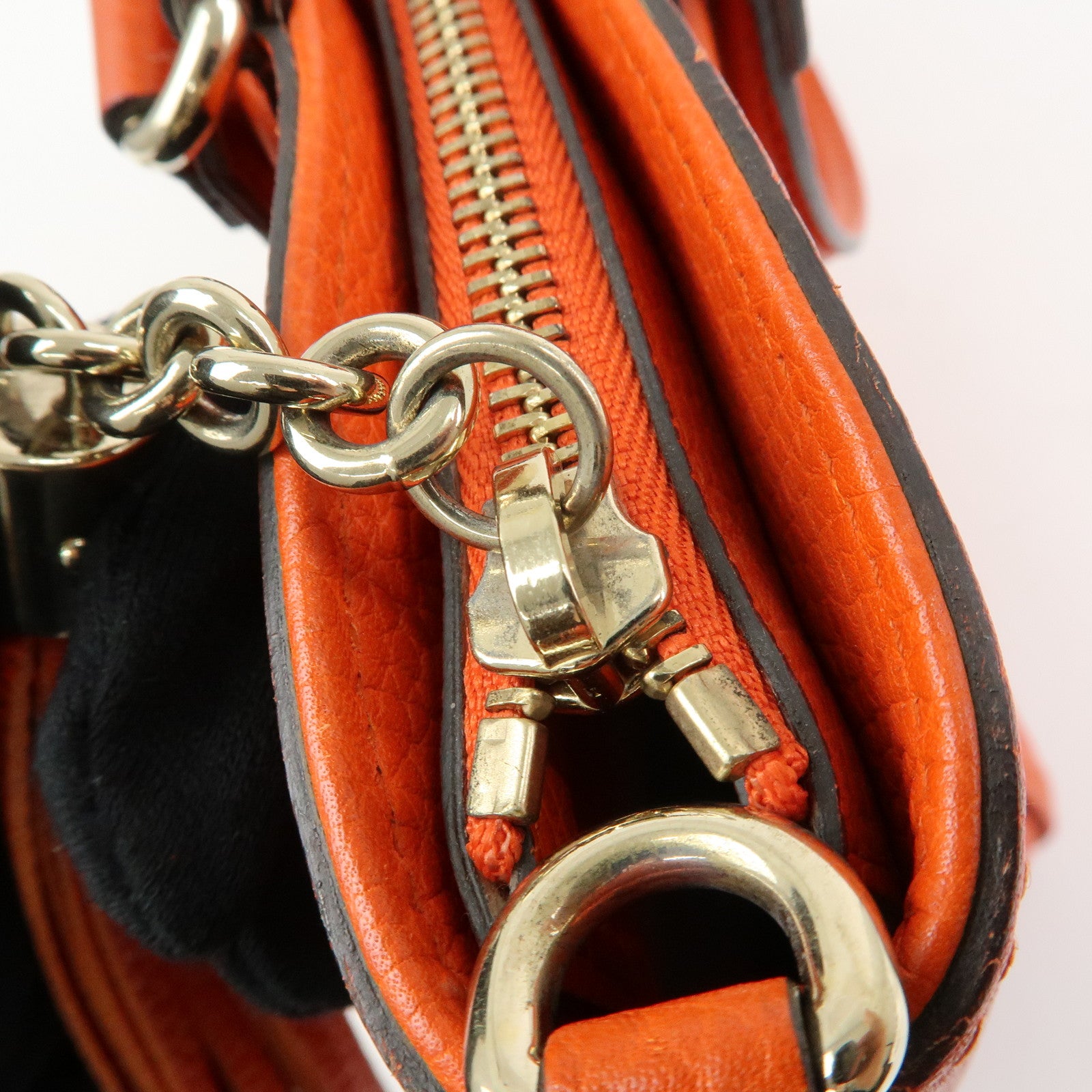 GUCCI SOHO Interlocking G Leather 2Way Bag Hand Shoulder Bag 369176