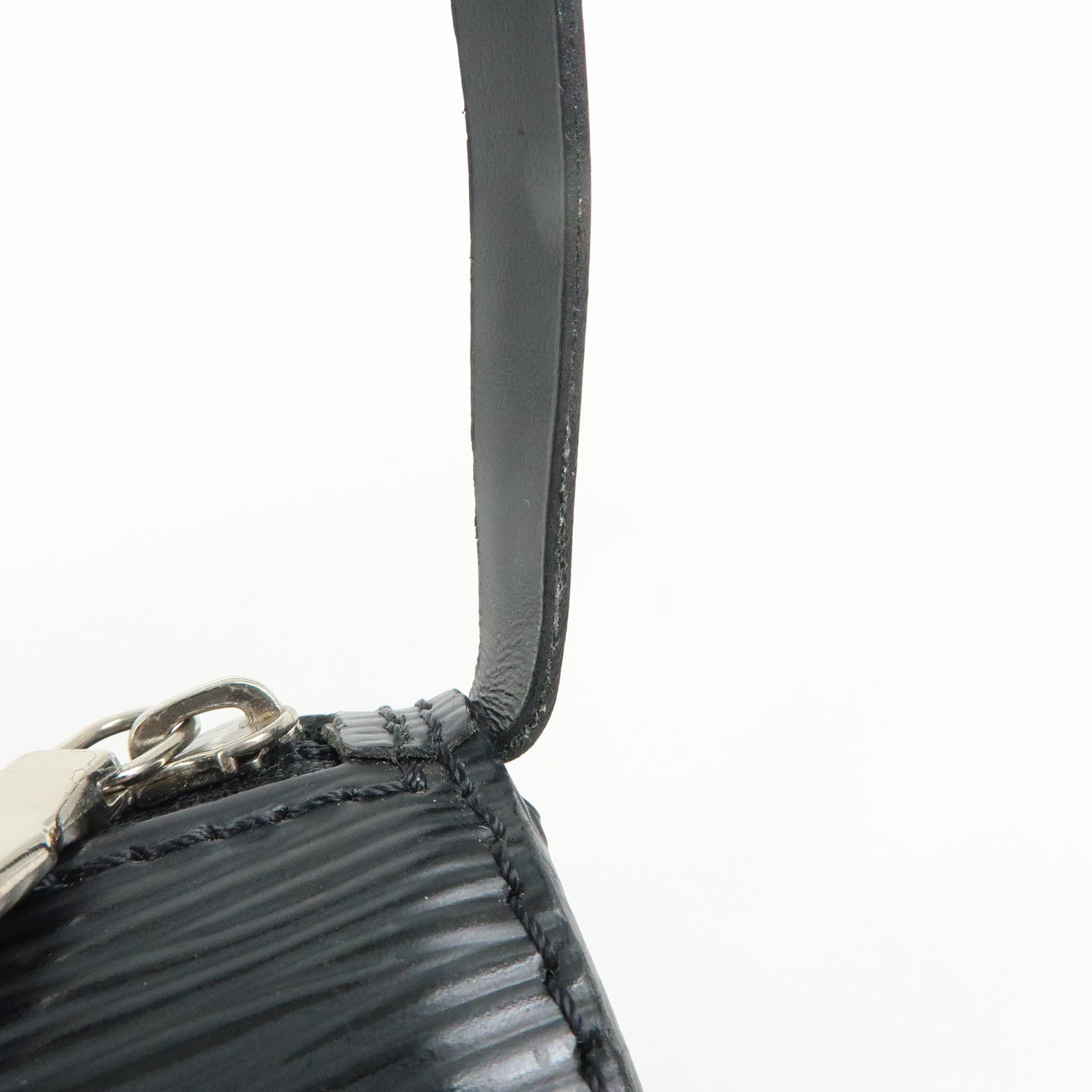 Louis Vuitton Epi Mini Pouch For Soufflot Hand Bag Noir