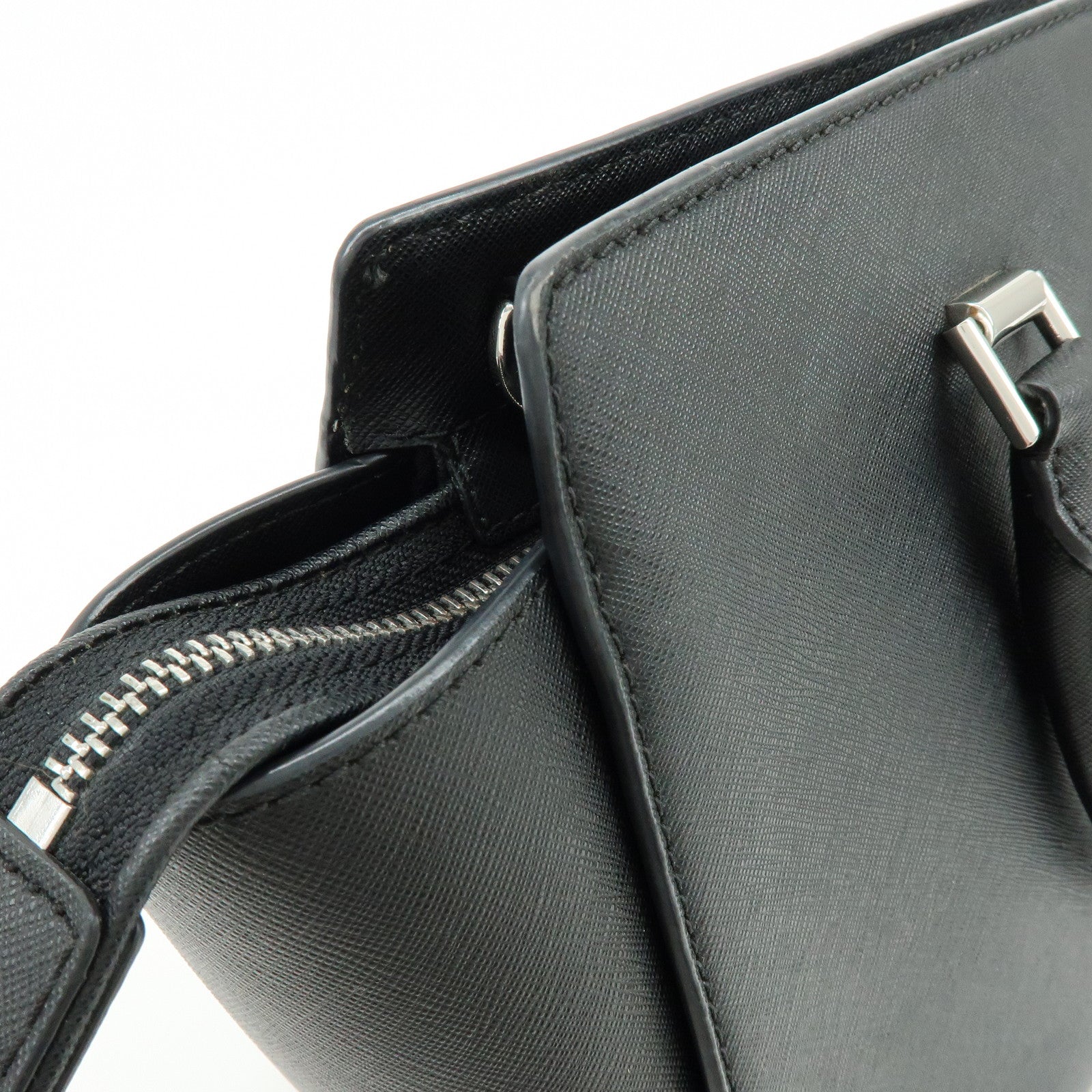 MICHAEL KORS Leather 2Way Bag Hand Bag Shoulder Bag Black