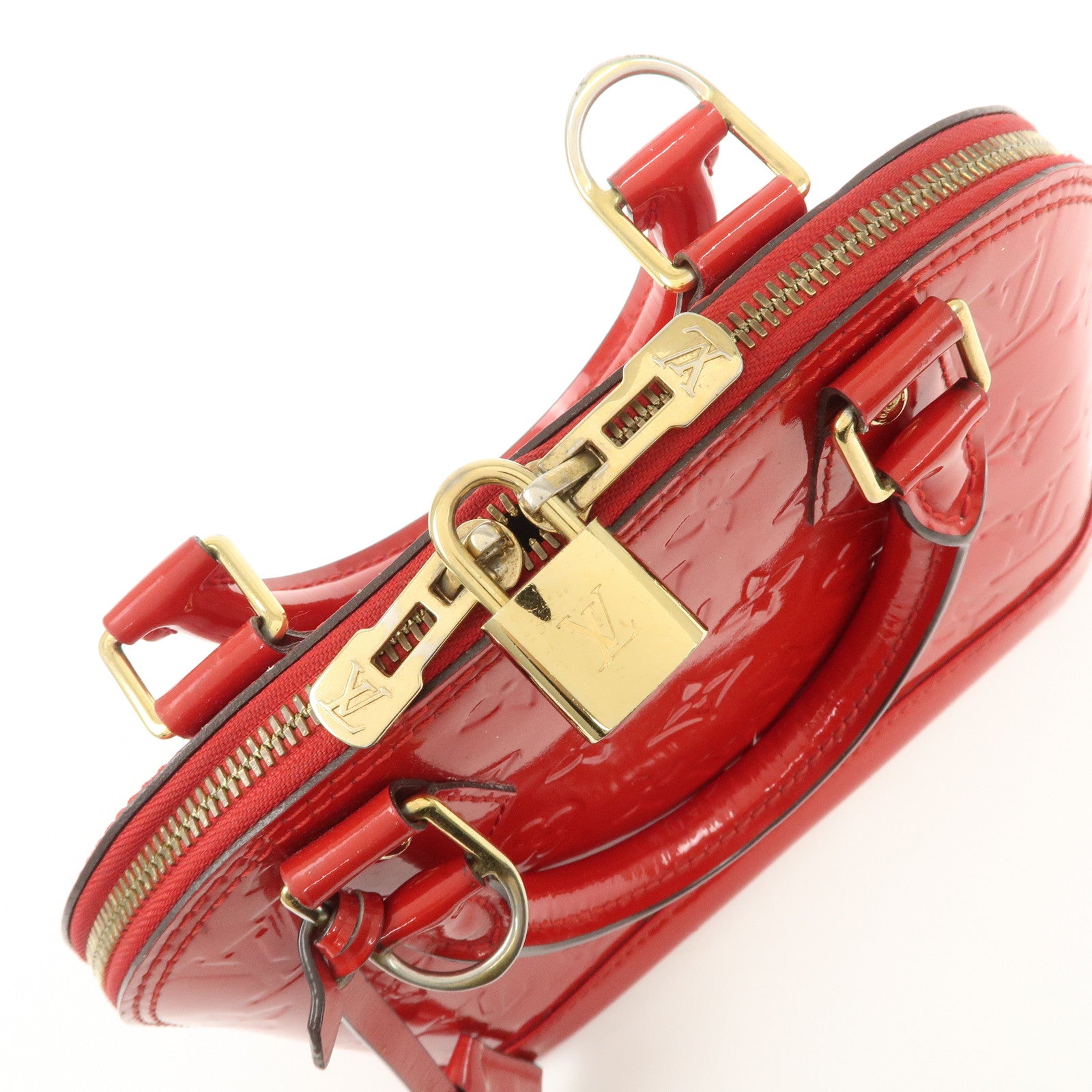 Louis Vuitton Monogram Vernis Alma BB 2Way Shoulder Bag M90174 Used
