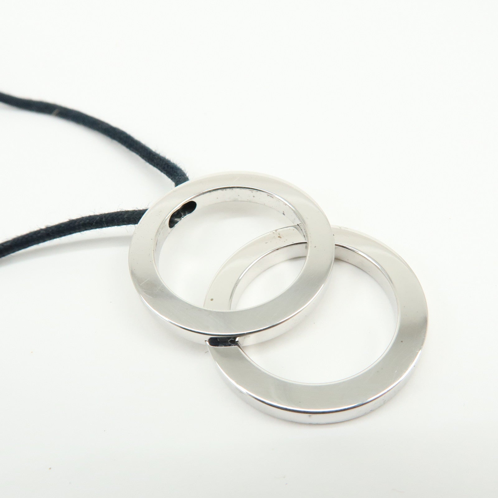 BVLGARI B-zero1 Double Ring Code Necklace SV925 Silver