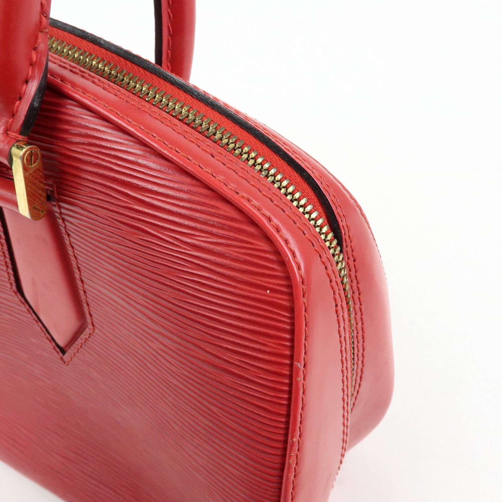Louis Vuitton Epi Leather Jasmine Hand Bag Castilian Red M52087