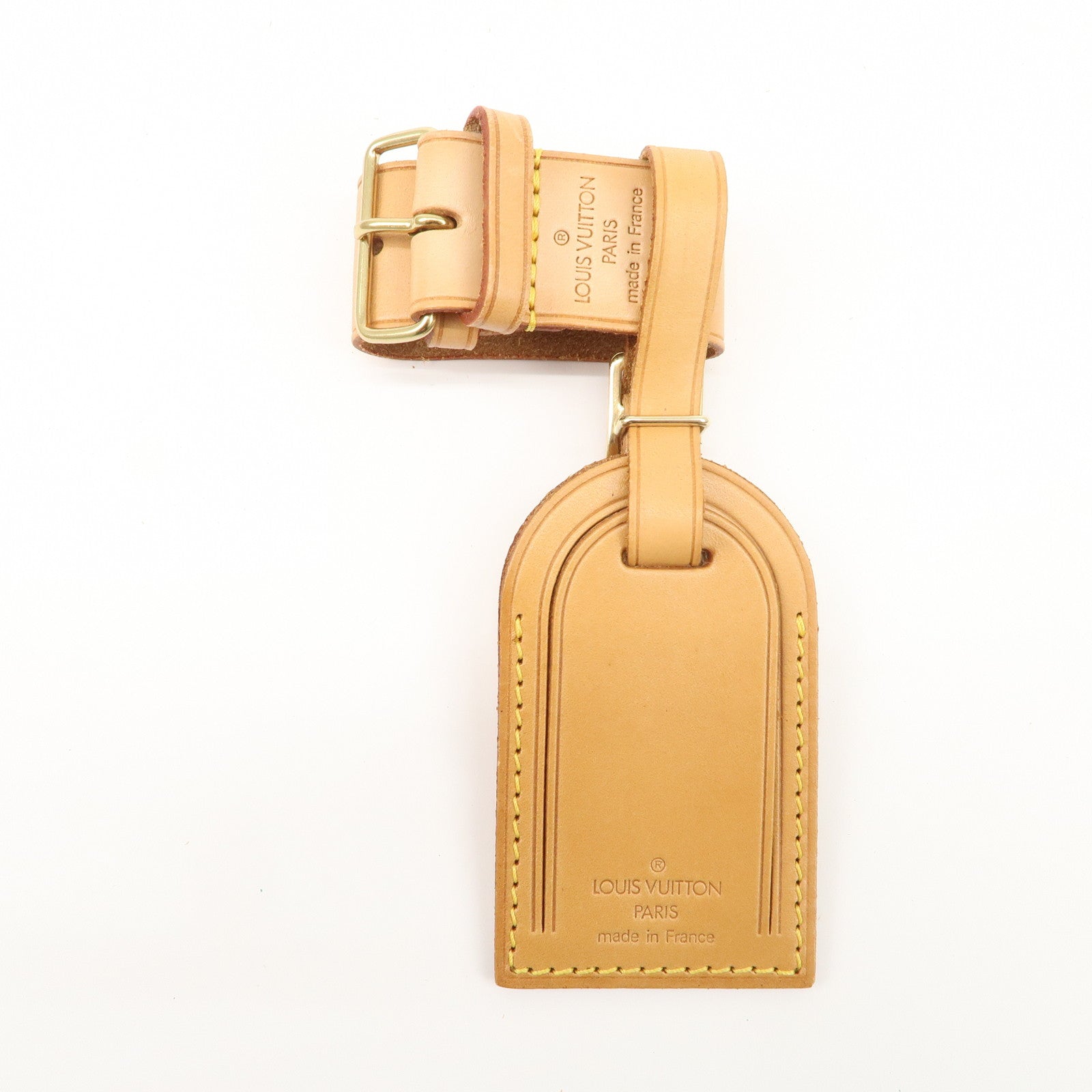 Louis Vuitton Set of 15 Nume Leather Name Tag & Poignet Natural Used