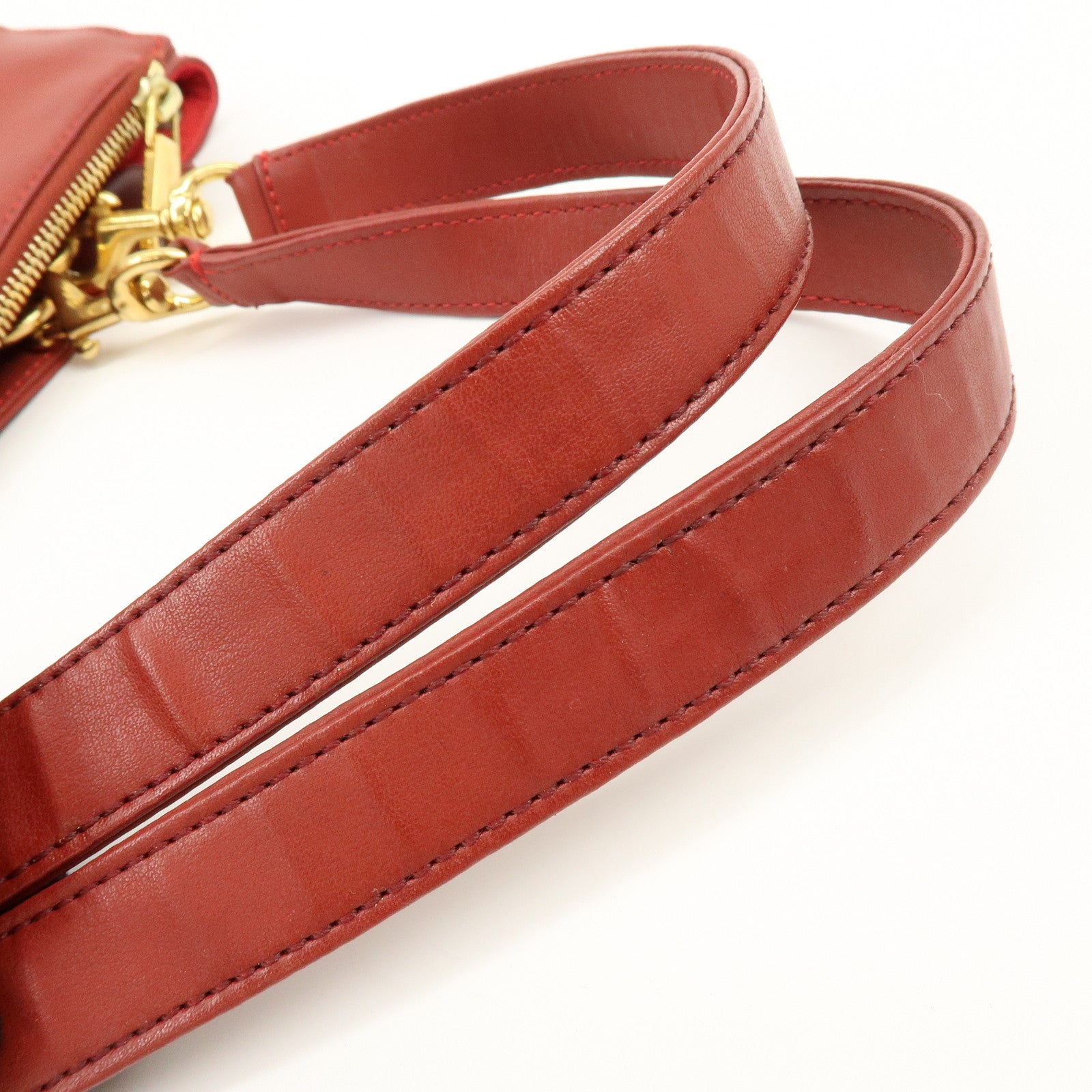 Chloe Eden Leather Shoulder Bag Hand Bag Tote Bag Red