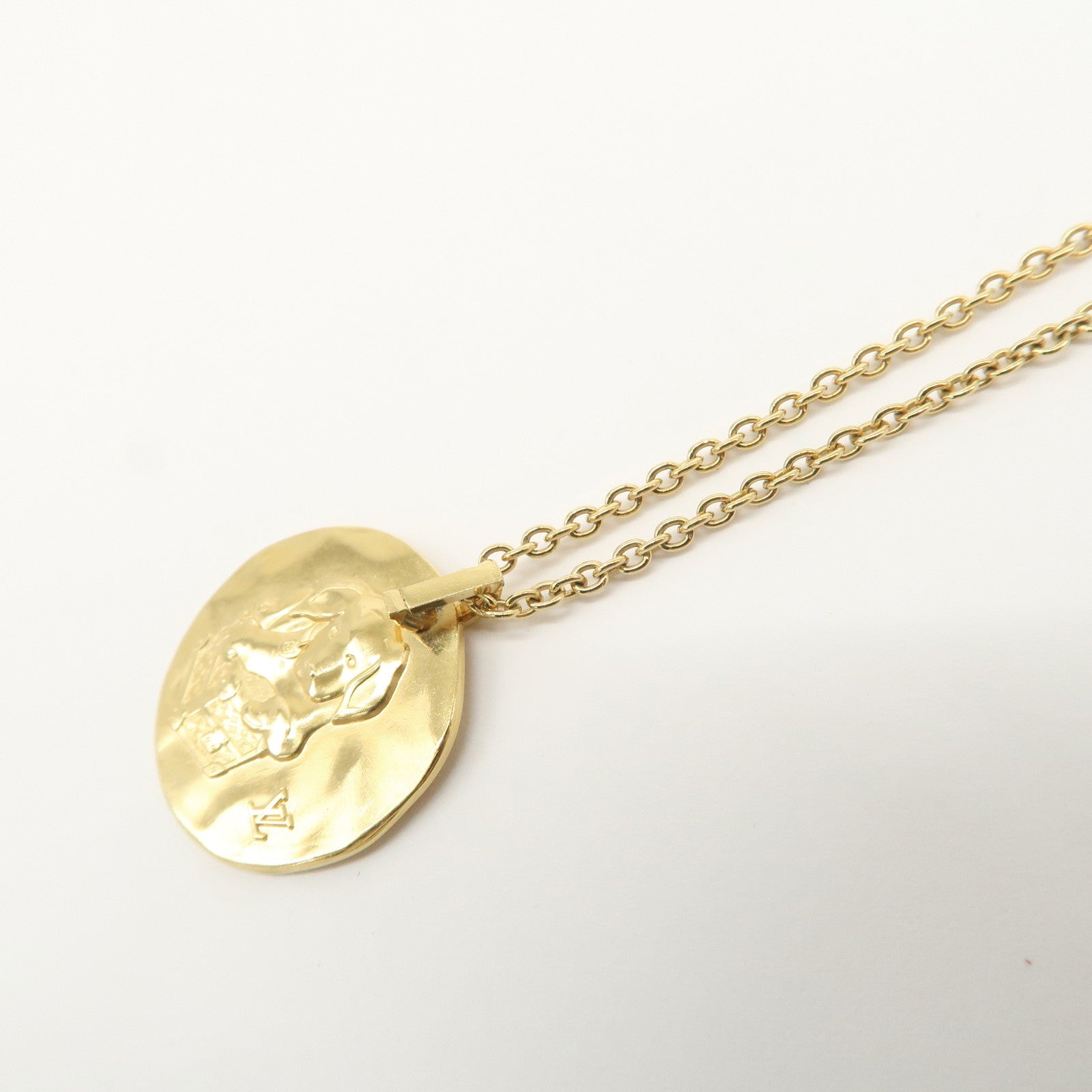 Louis Vuitton Collier Louis In The Sky Dog Necklace Gold M66931