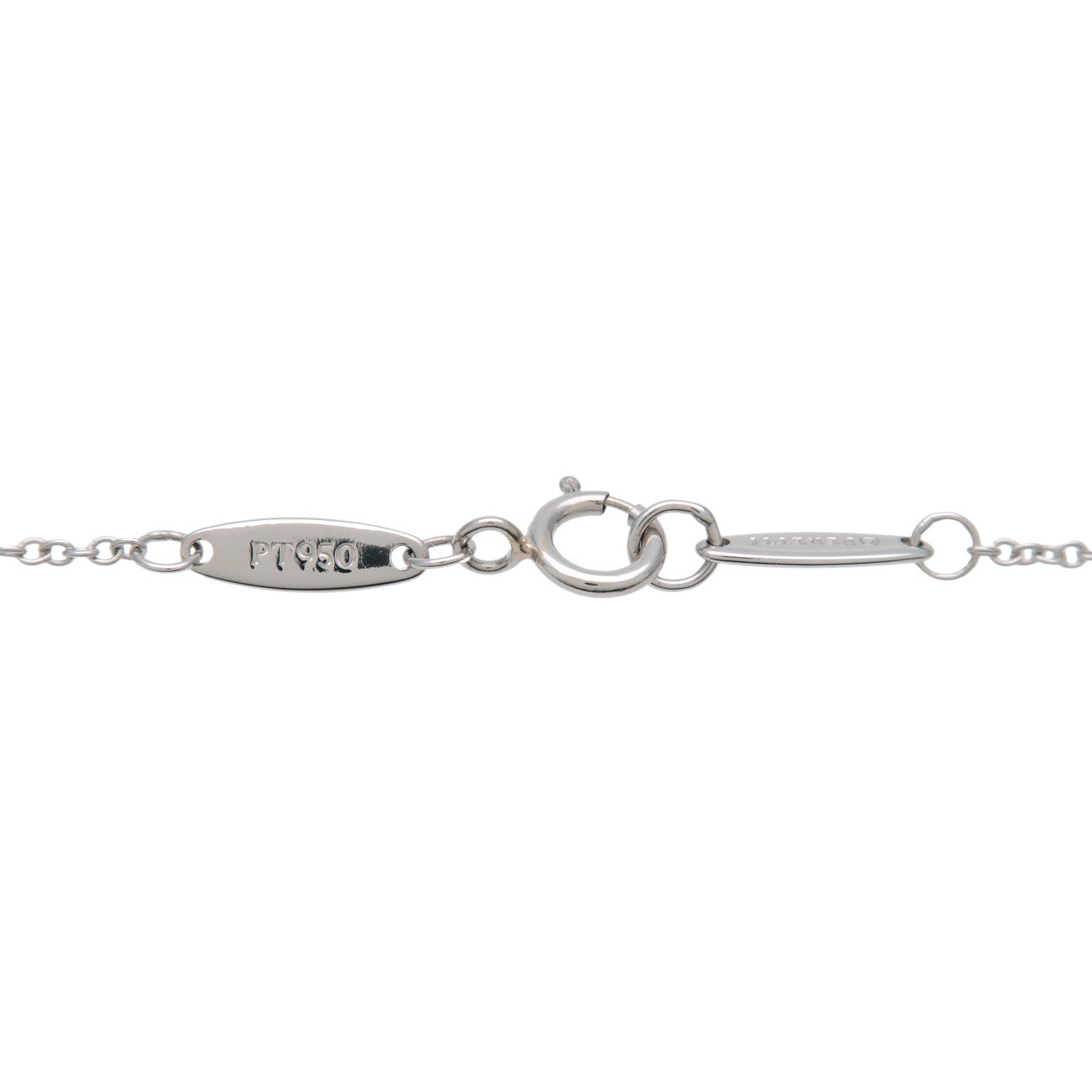 Tiffany & Co By The Yard 1P Diamond Necklace PT950 Platinum