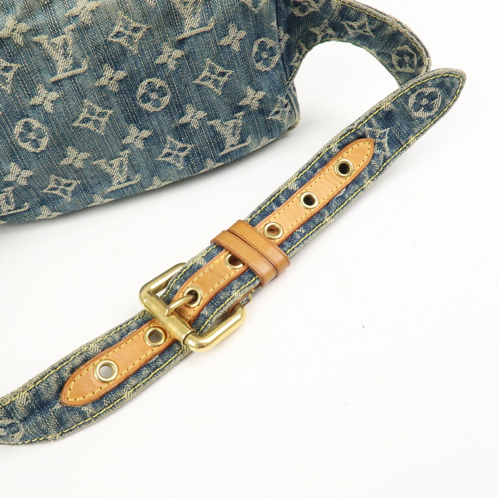 Louis Vuitton Monogram Denim Bum Bag Waist Bag Blue M95347