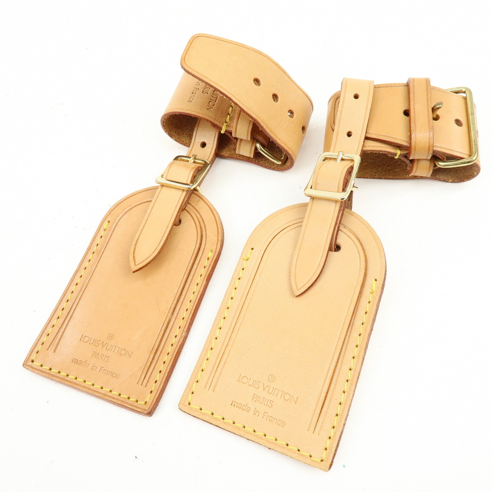 Louis Vuitton Set of 10 Leather Name Tag & Poignet