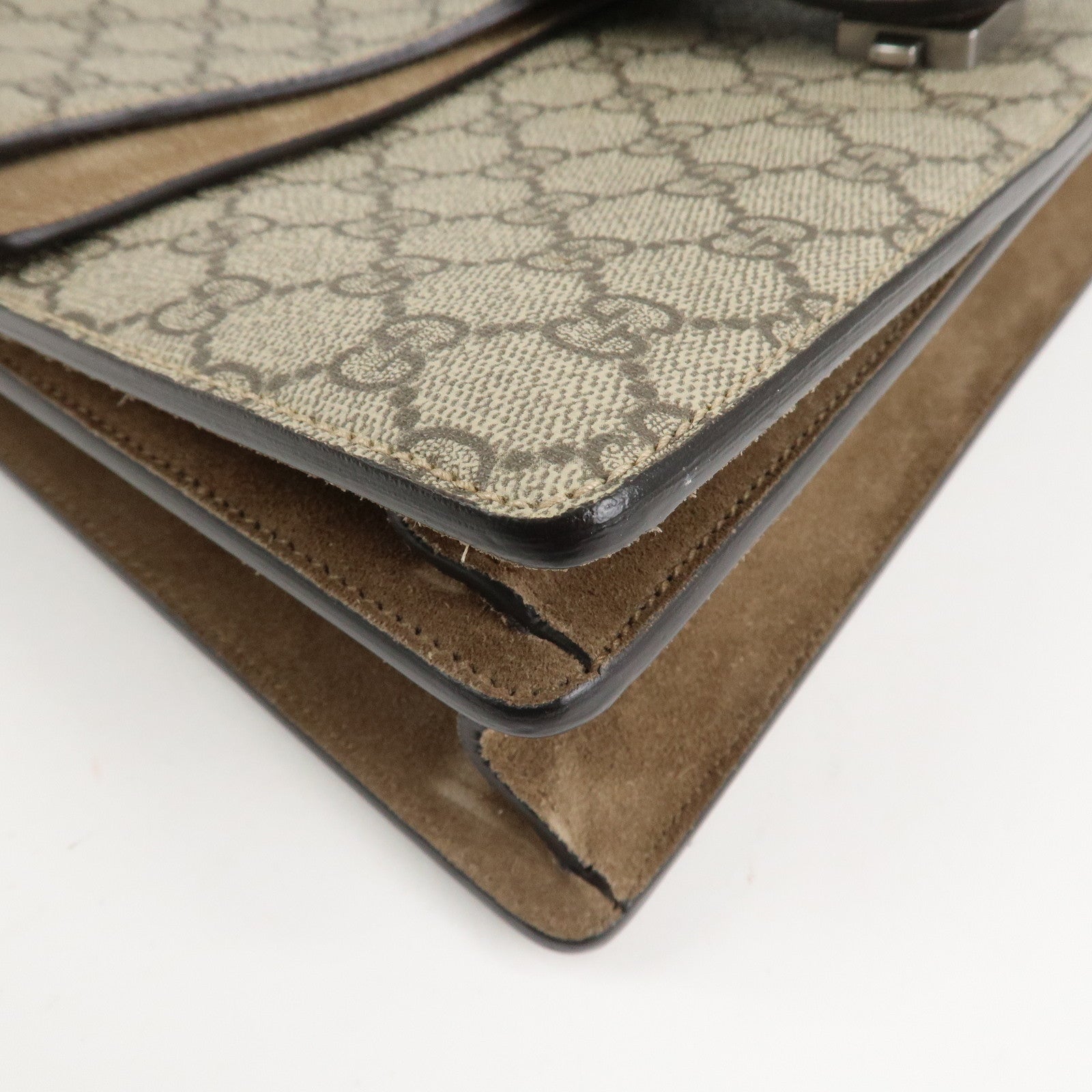 GUCCI Dionysus GG Supreme Chain Shoulder Bag Brown 403348 Used