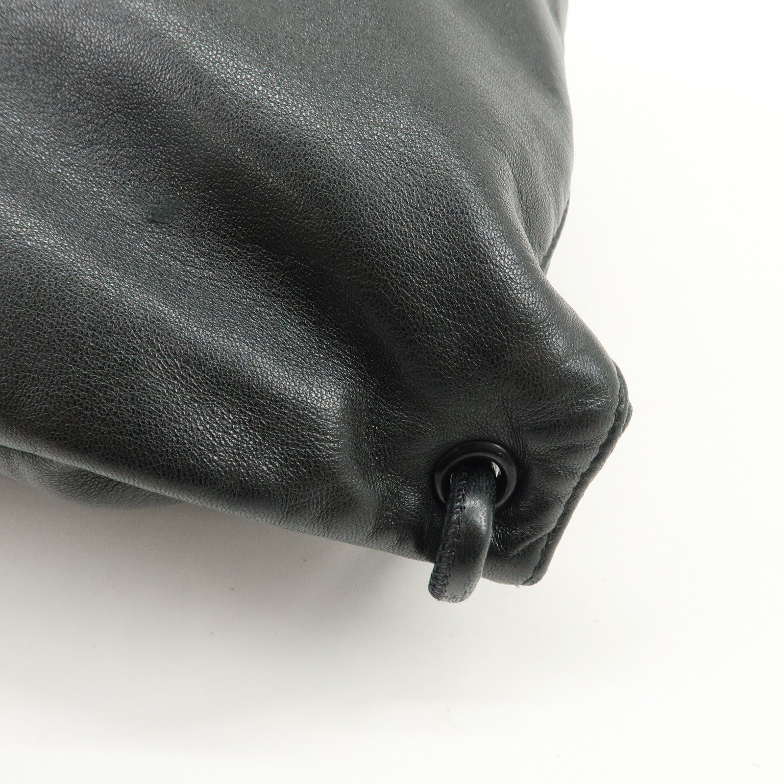 SAINT LAURENT PARIS TEDDY Lambskin Drawstring Backpack 553919