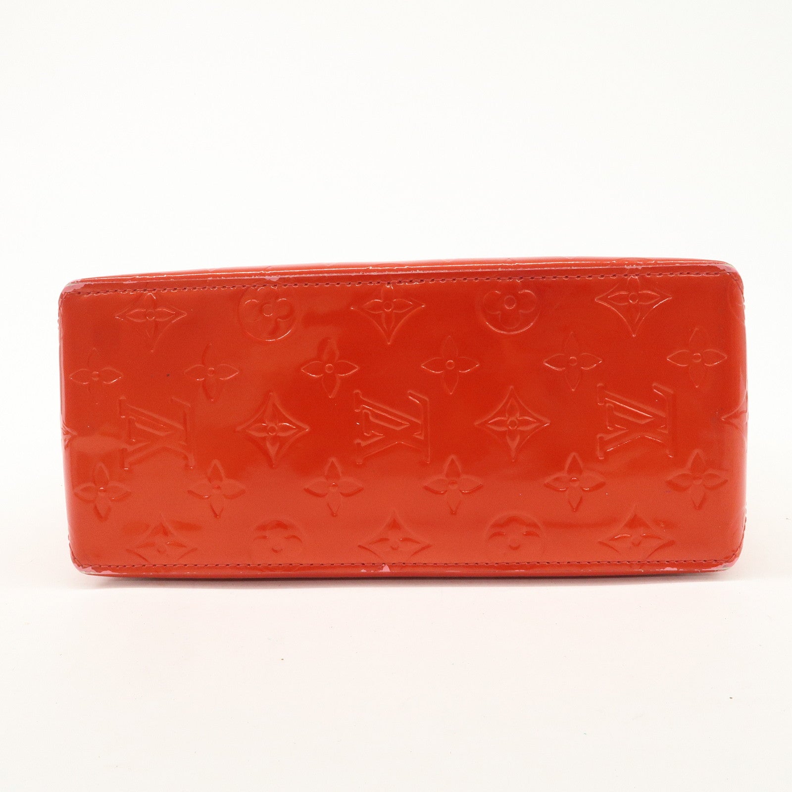Louis Vuitton Monogram Vernis Lead PM Hand Bag Rouge M91088 Used