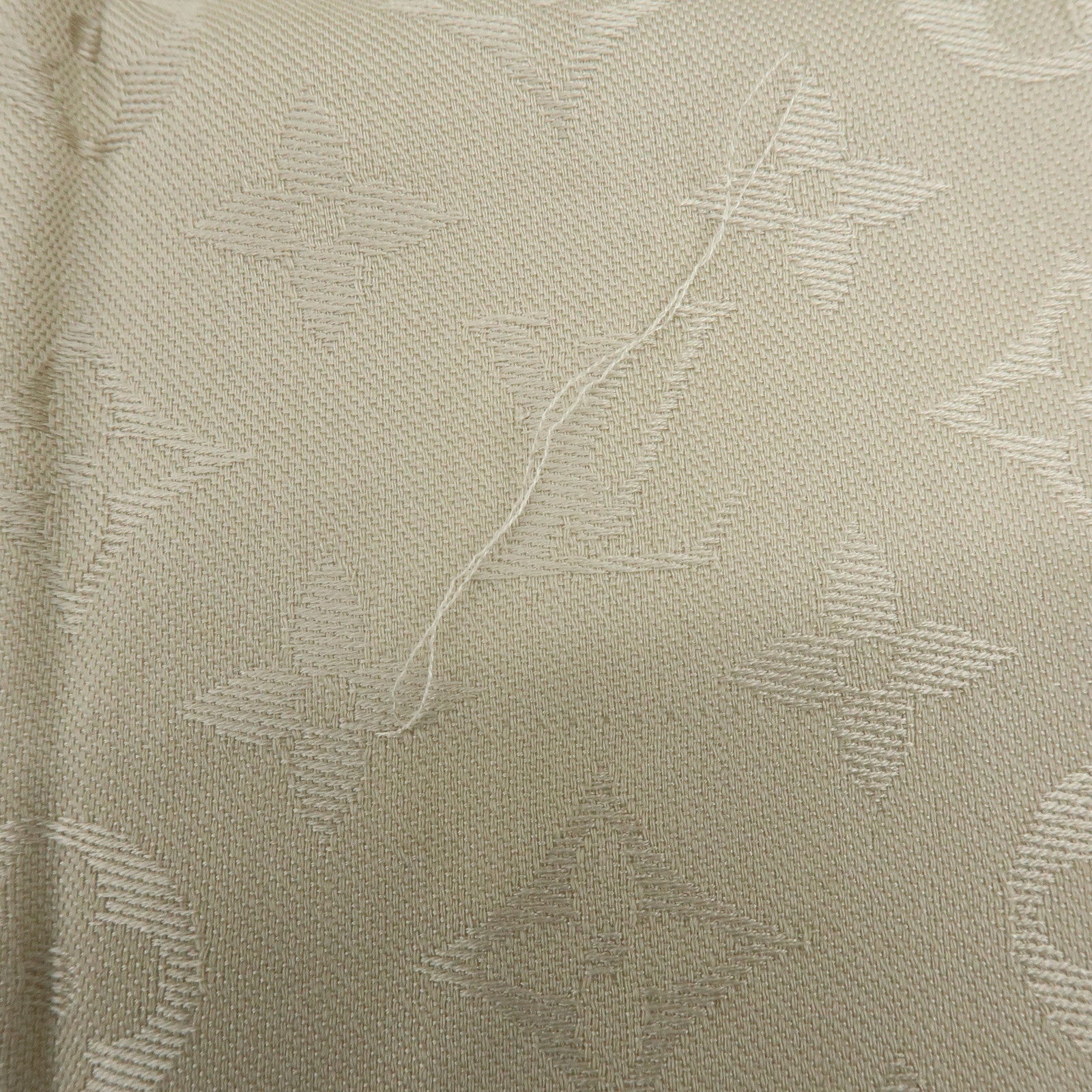 Louis Vuitton Monogram Classic Shawl Silk Wool Scarf Greige M96983