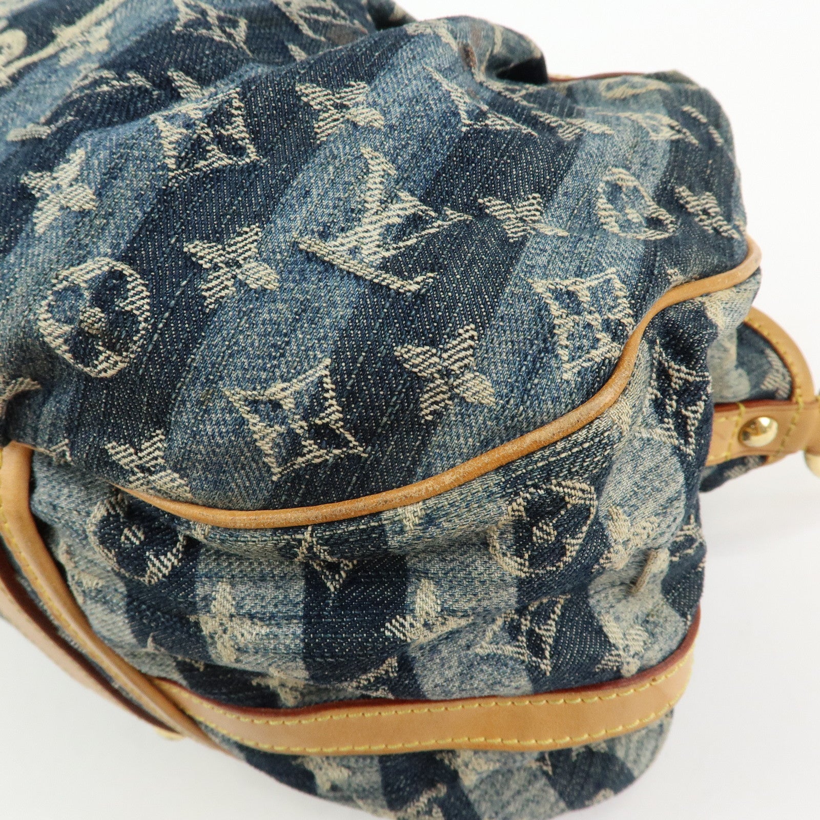 Louis Vuitton Monogram Denim Cabas Raye GM 2Way Hand Bag M95336