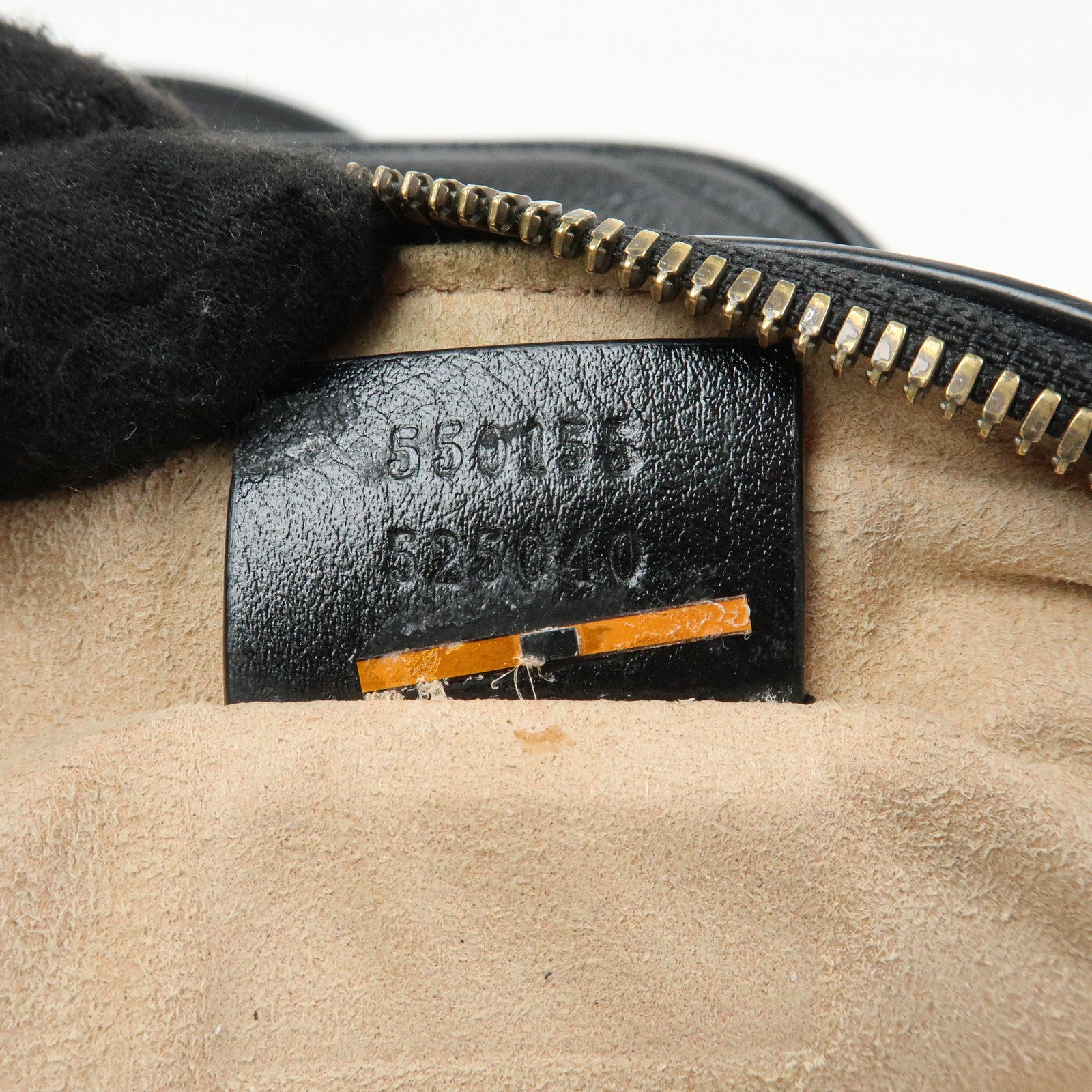 GUCCI GG Marmont Leather Chain Shoulder Crossbody Bag Black 550155
