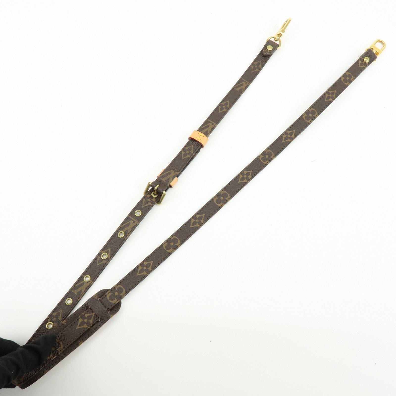 Louis Vuitton Monogram Adjustable Shoulder Strap Brown 120cm J52315