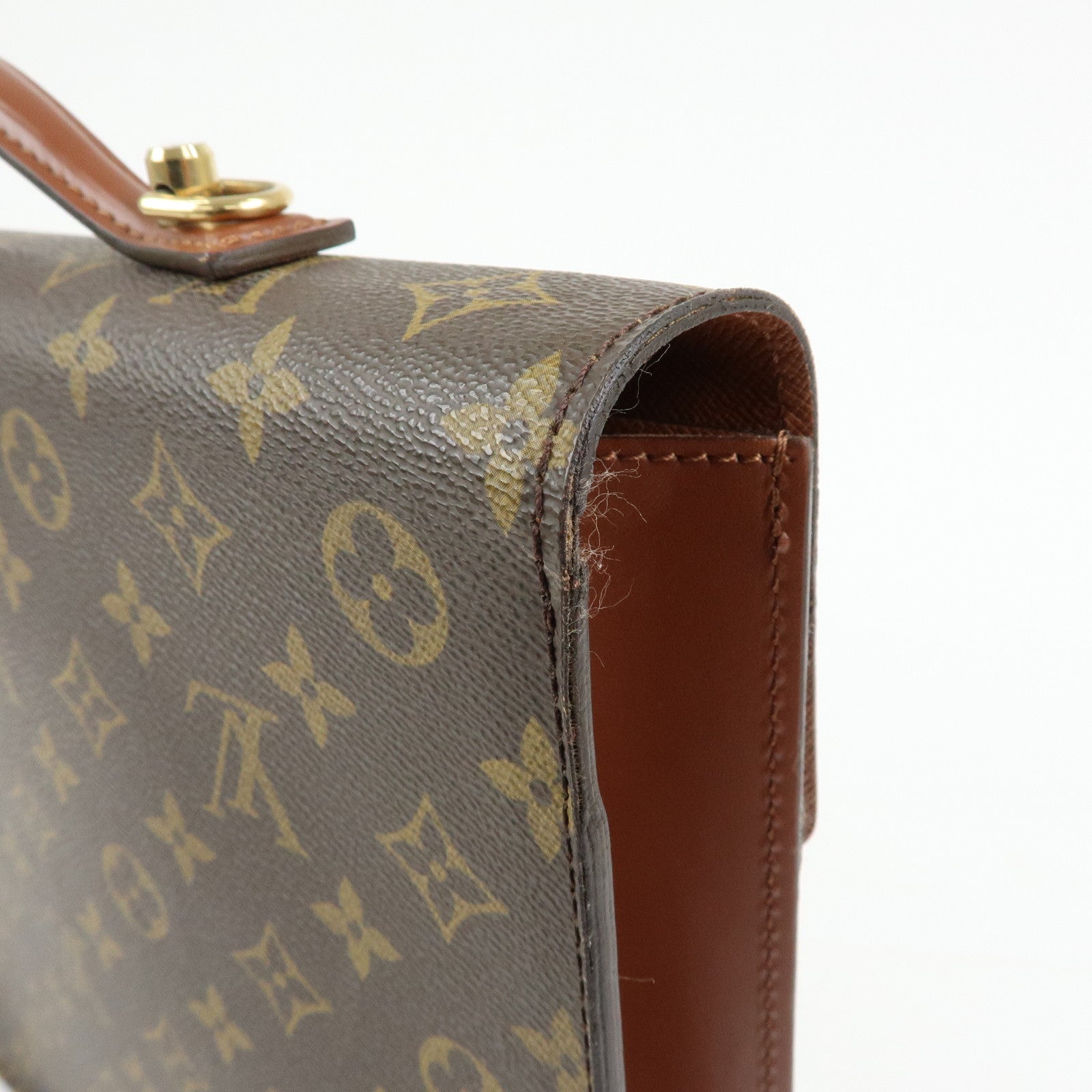 Louis Vuitton Monogram Porte‑Documents Bandouliere Brown M53338