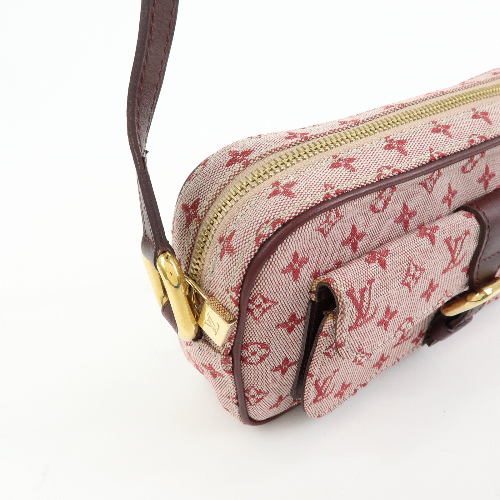 Louis Vuitton Monogram Mini Canvas Juliette Shoulder Bag Cherry