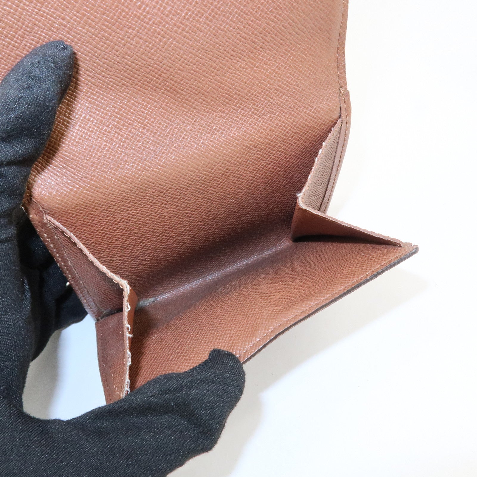 Louis Vuitton Monogram Porte Monnaie Billet Carte Credit M61652 Used