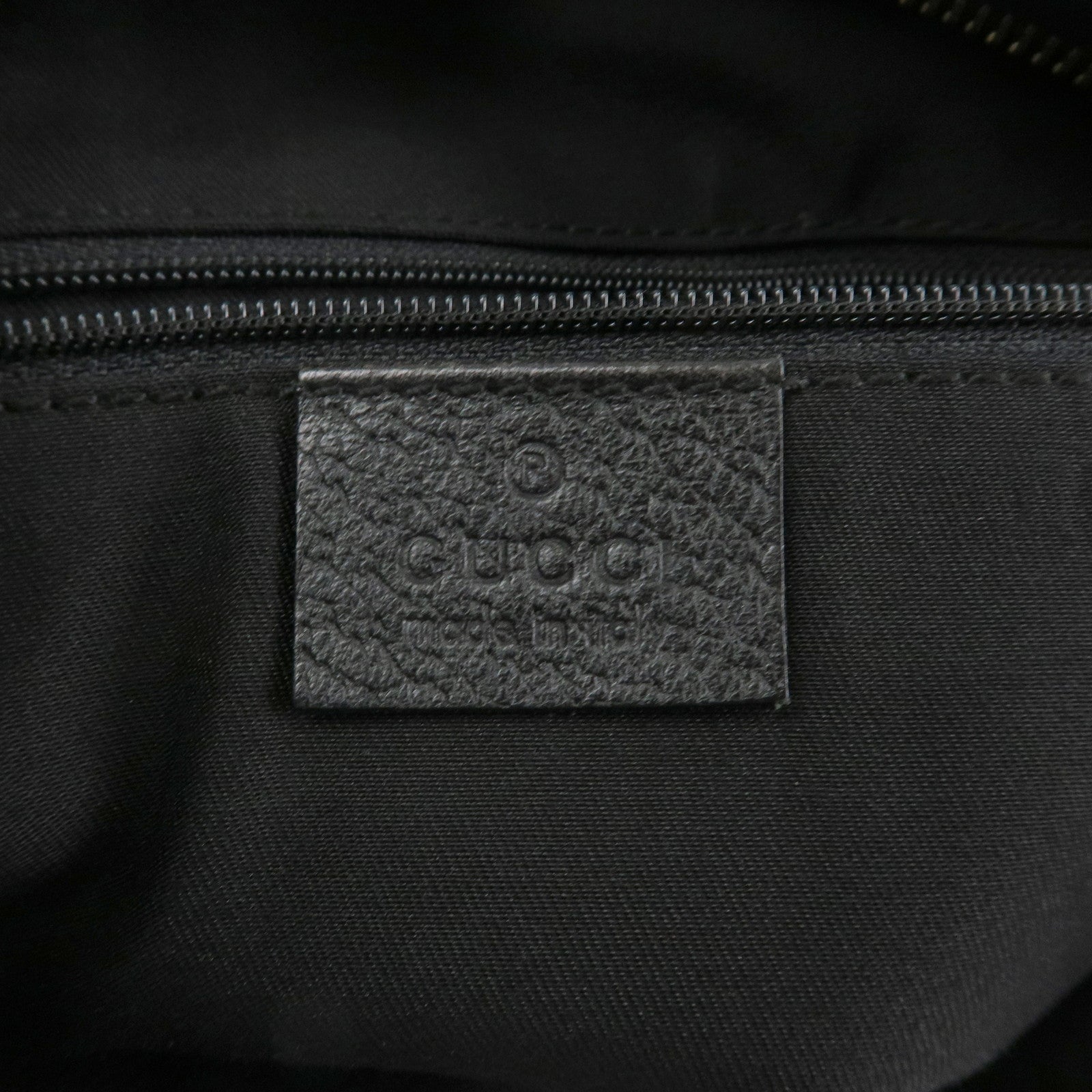 GUCCI Abbey GG Canvas Leather Shoulder Bag Hand Bag Black 130737