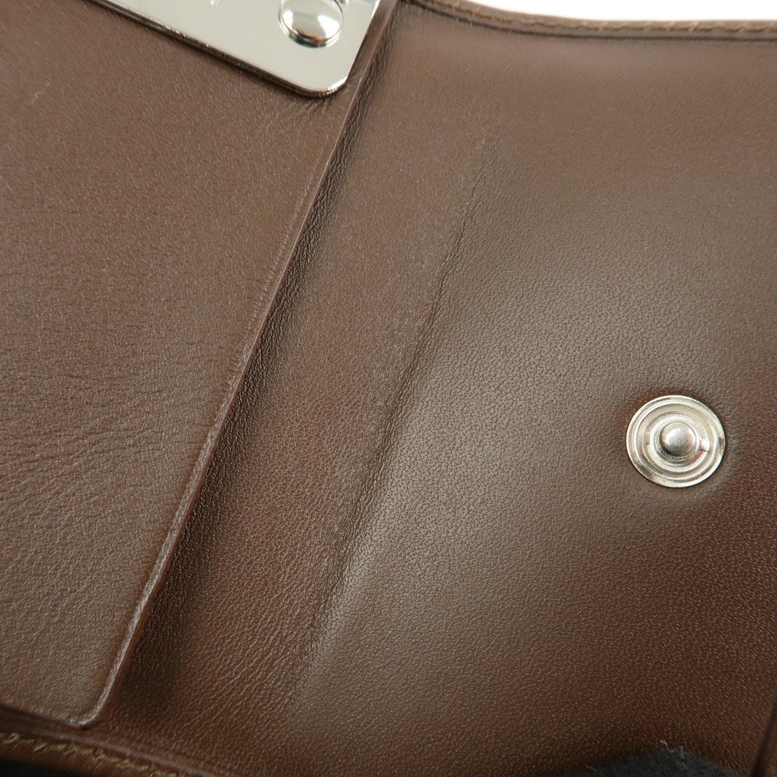 GUCCI GG Canvas Leather 6 Ring Key Case Beige Brown