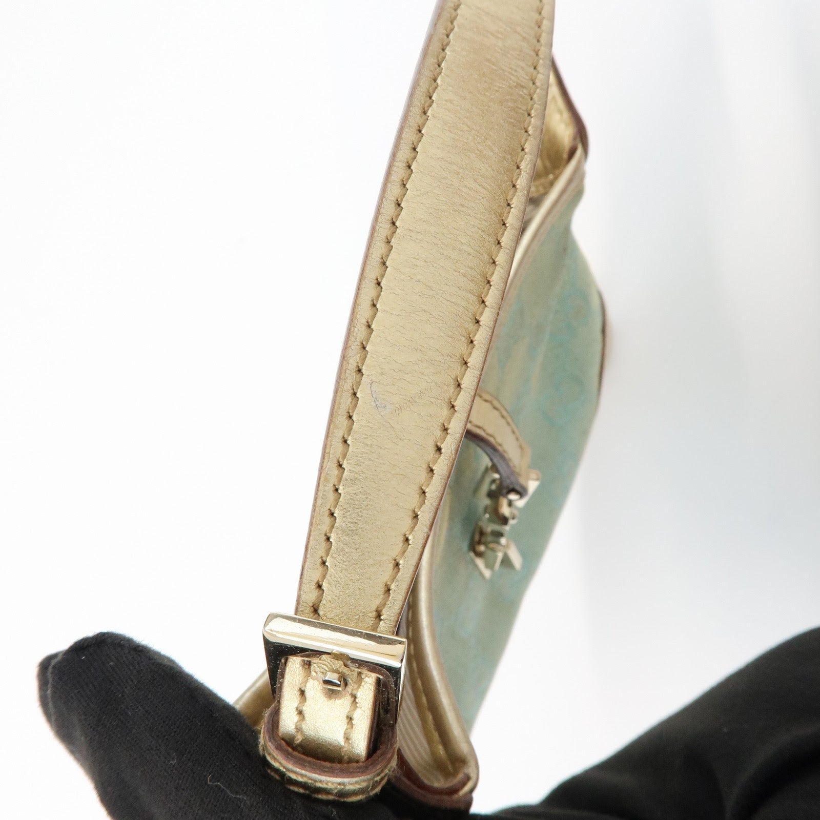 GUCCI Jackie GG Monogram Canvas Leather Mini Pouch 005・0819