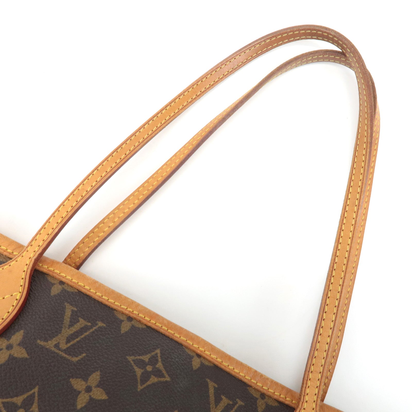 Louis Vuitton Monogram Neverfull MM Tote Bag Brown M40156