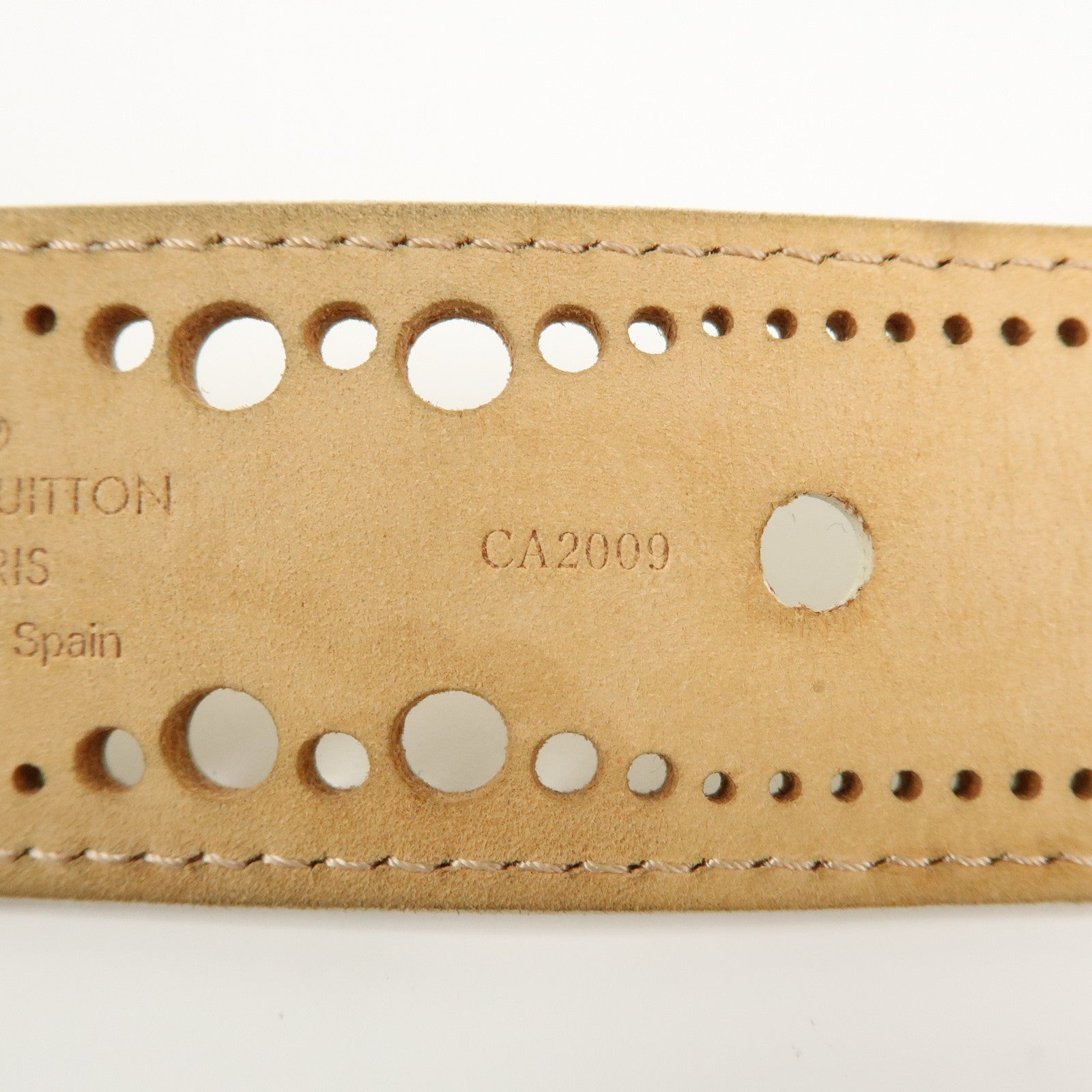 Louis Vuitton Leather Ceinture Phenix Ivory Belt 88/34 M9680 Used