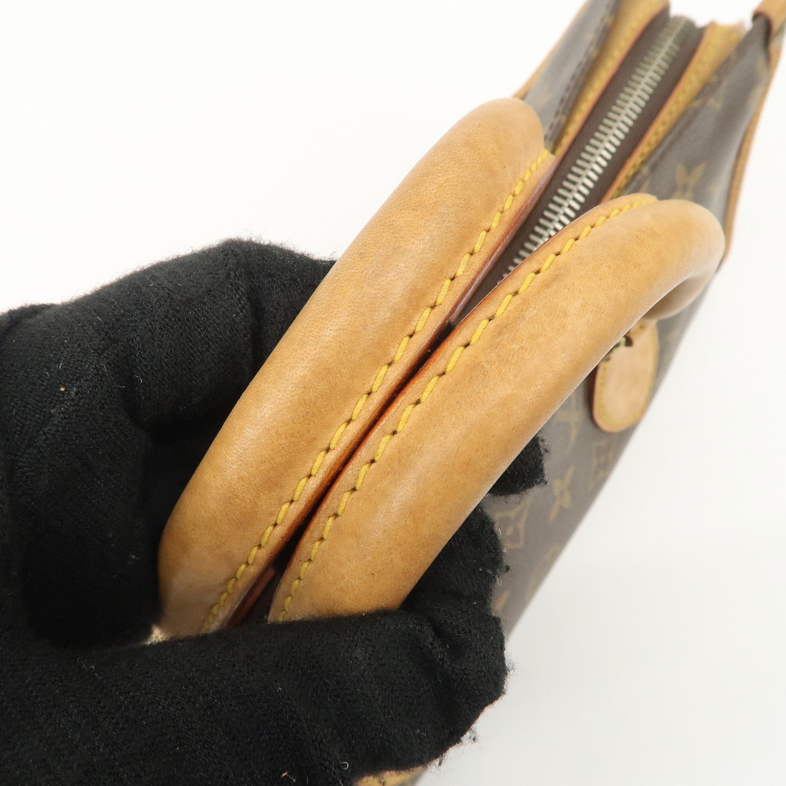 Louis Vuitton Monogram Popincourt Hand Bag Brown M40009 Used