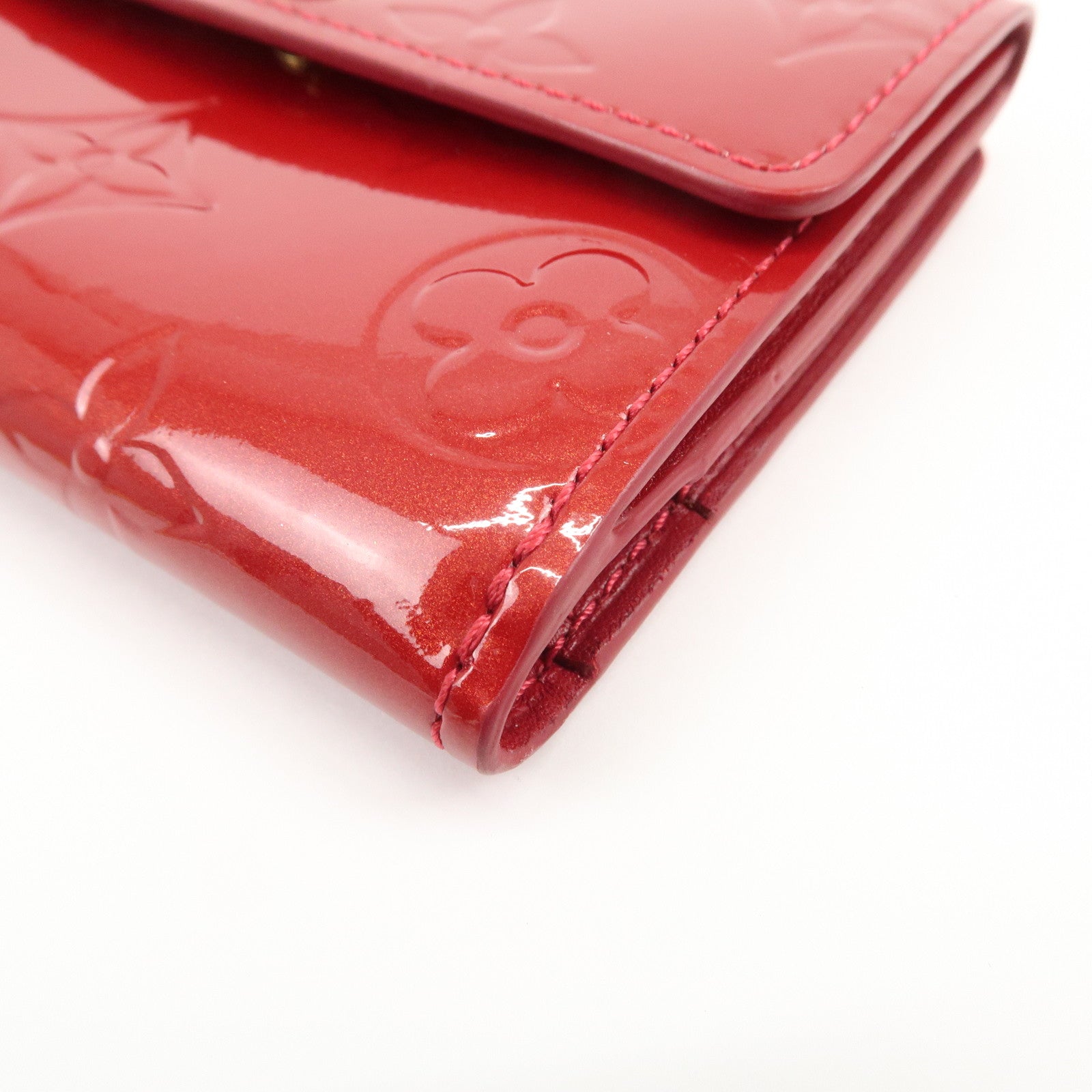 Louis Vuitton Monogram Vernis Ludlow Coin Case Pomme d'Amour M91978