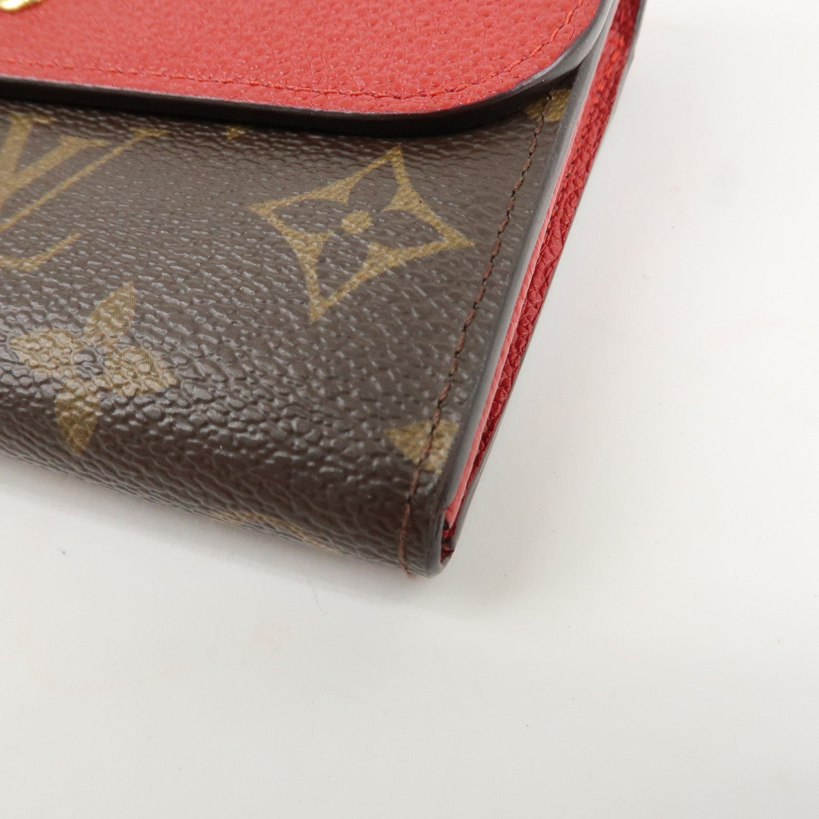 Louis Vuitton Portofoille Venus Monogram Leather Wallet Red M61836 Used