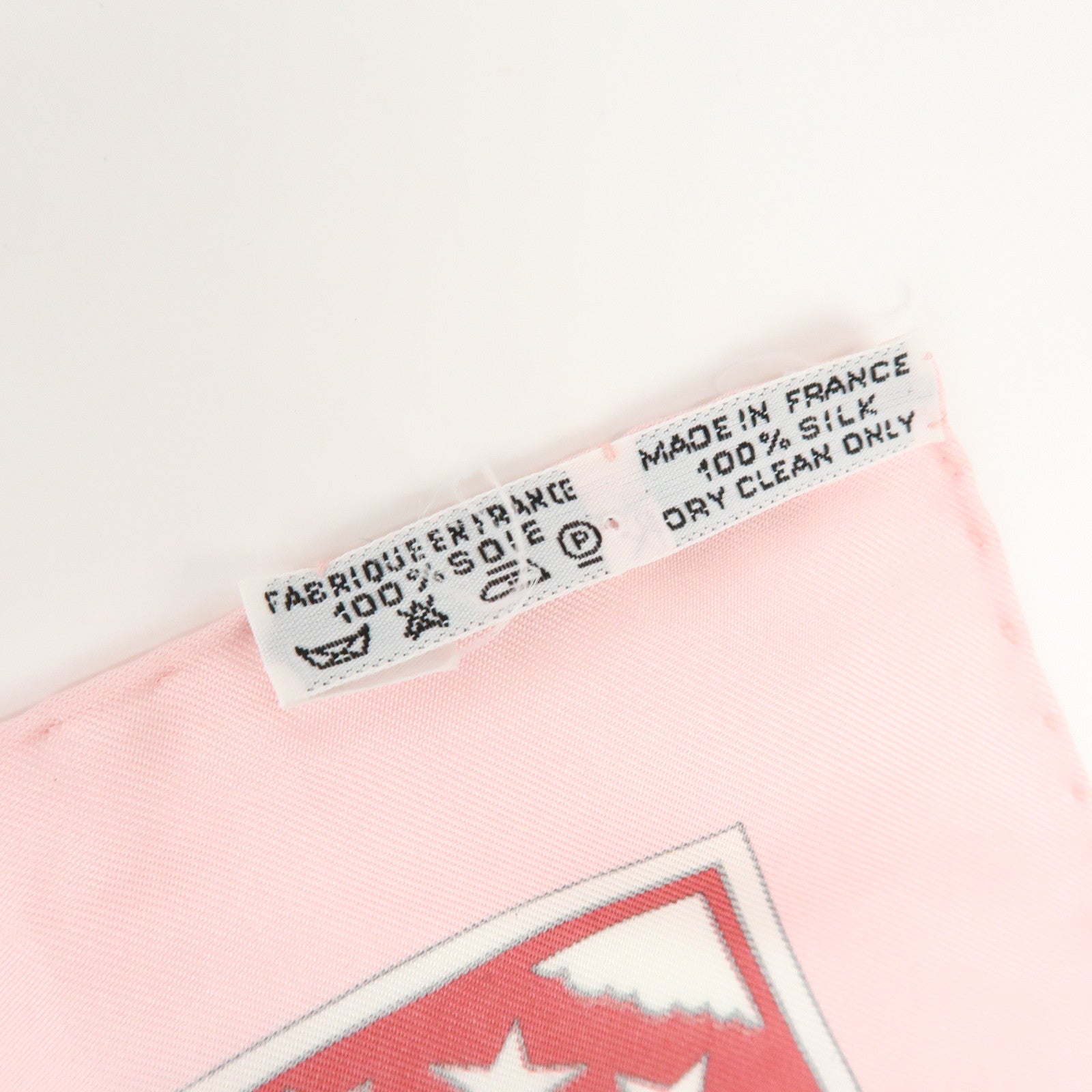 HERMES Carre 90 Silk 100% Scarf EARLY AMERICA Pink