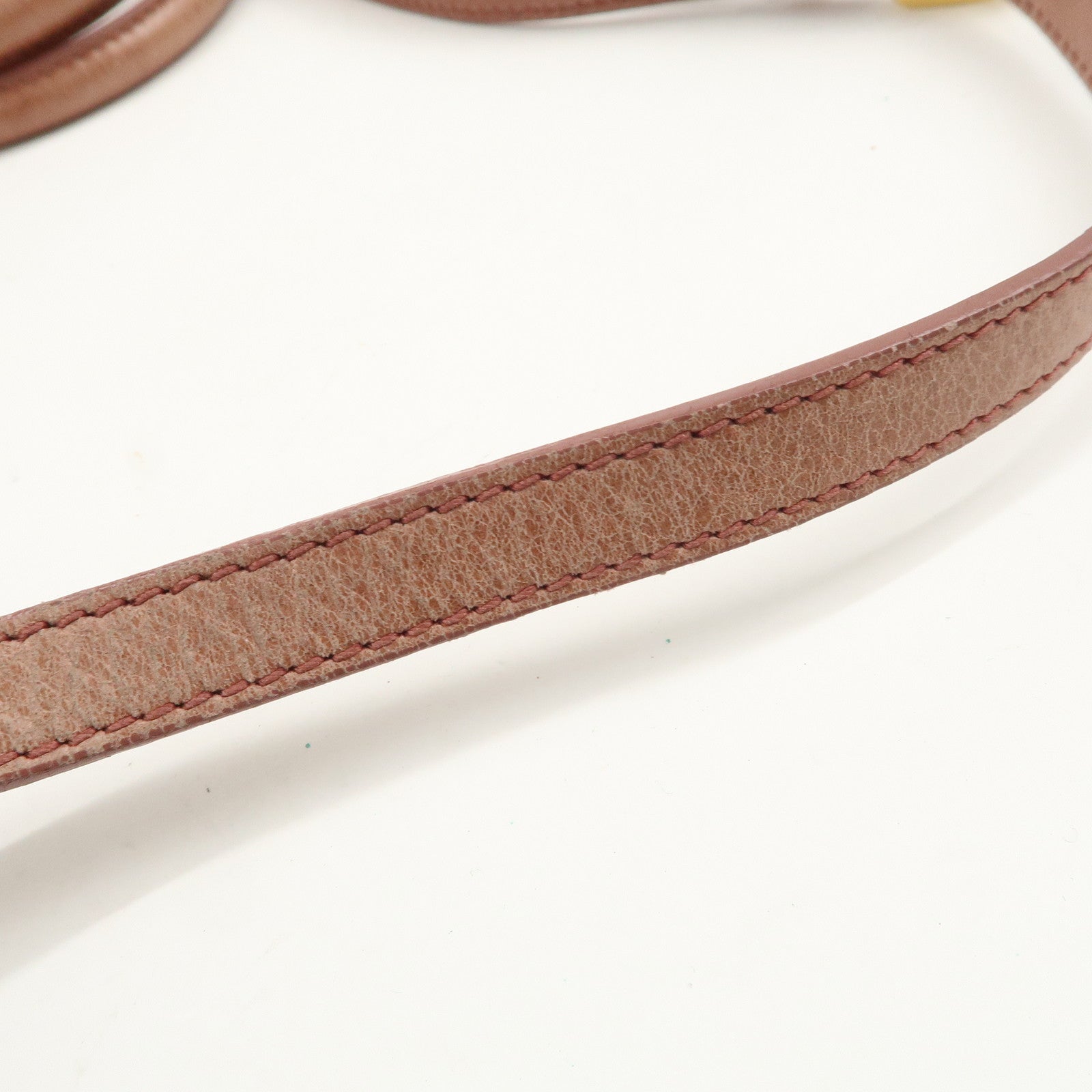 PRADA Triangle Logo Leather 2Way Shoulder Bag Hand Bag Pink BN1921