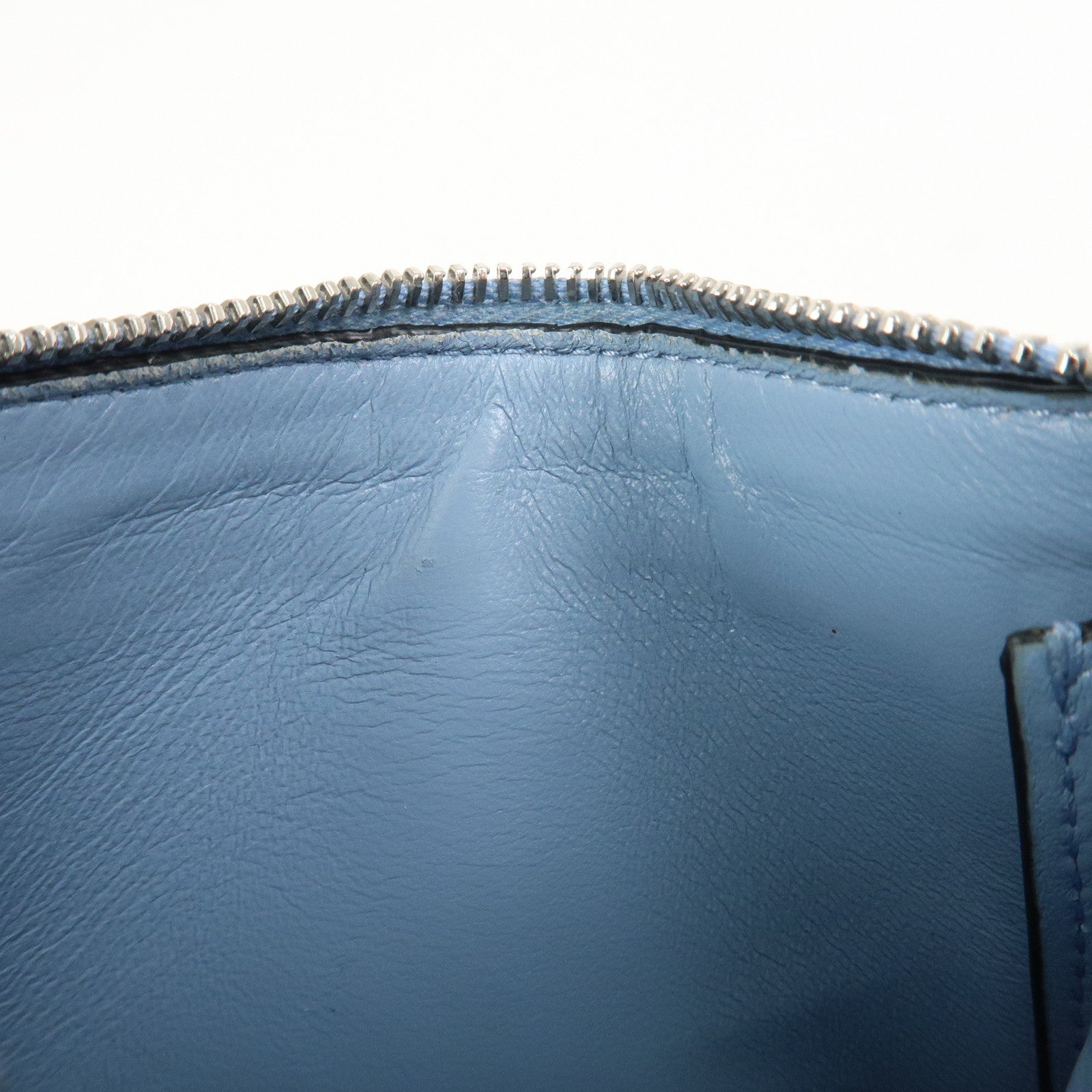 PRADA Triangle Logo Saffiano Leather Card Case Light Blue 2MC084