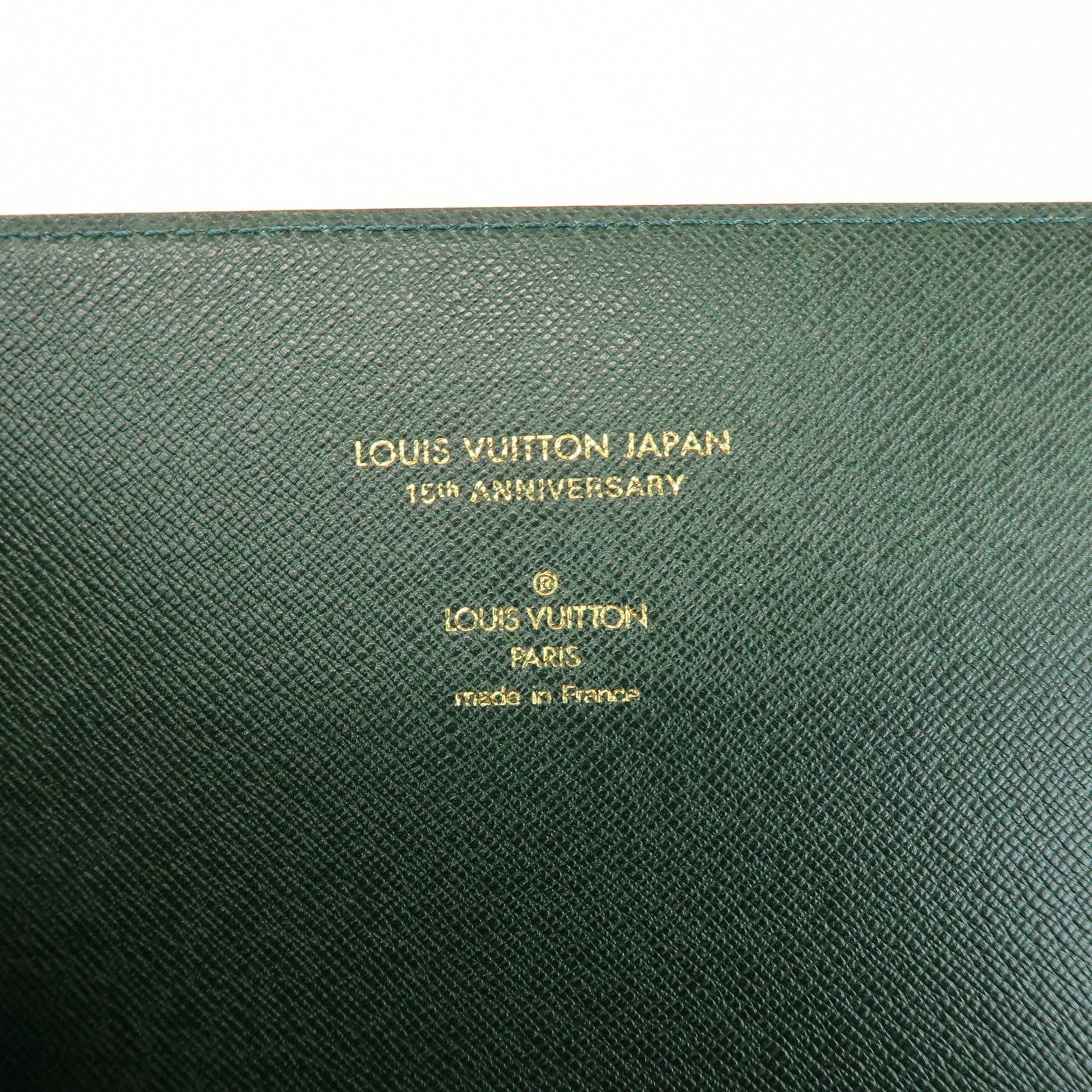 Louis Vuitton Taiga Document Case LV Japan 15th Anniversary E34490