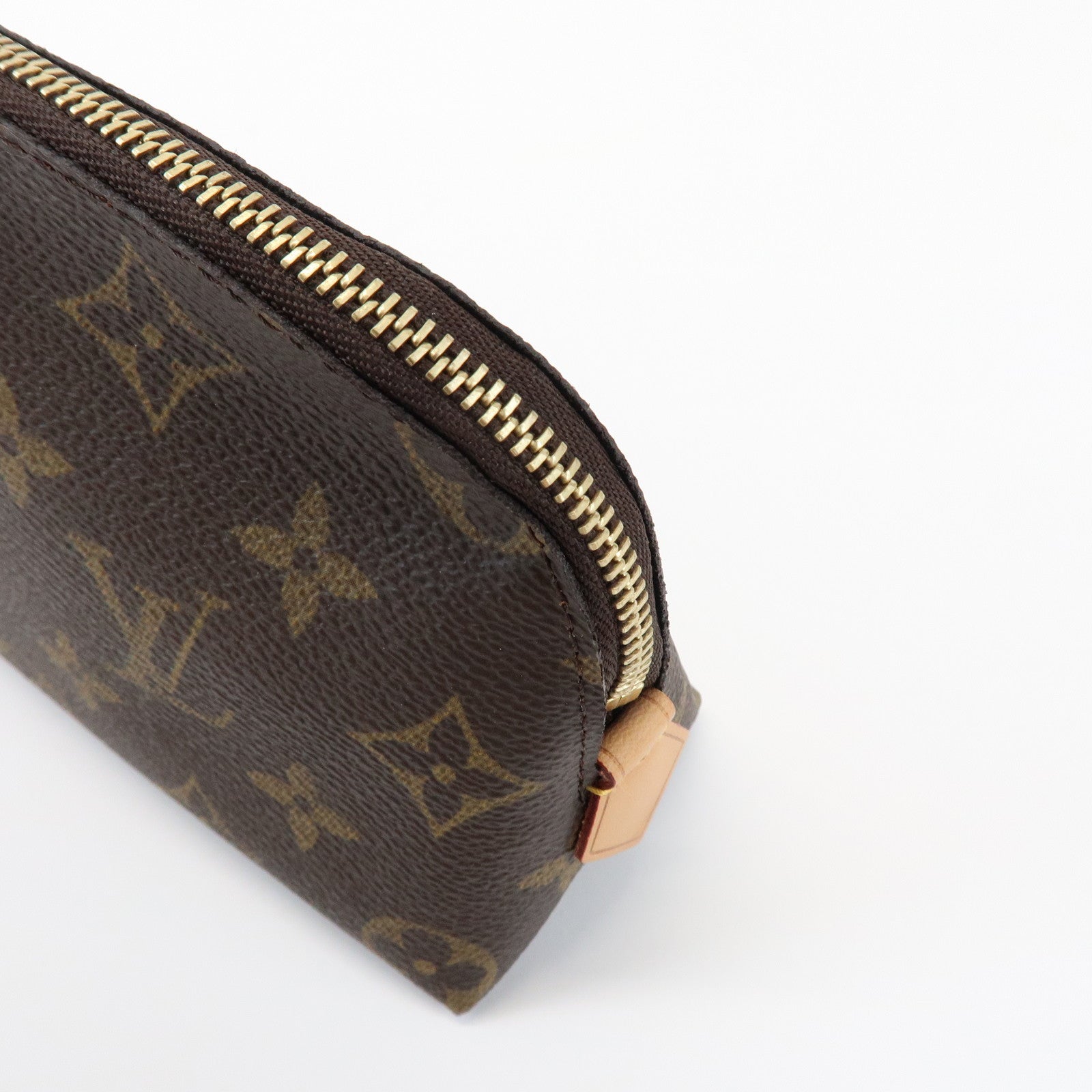Louis Vuitton Monogram Pochette Cosmetic Pouch Brown M47515