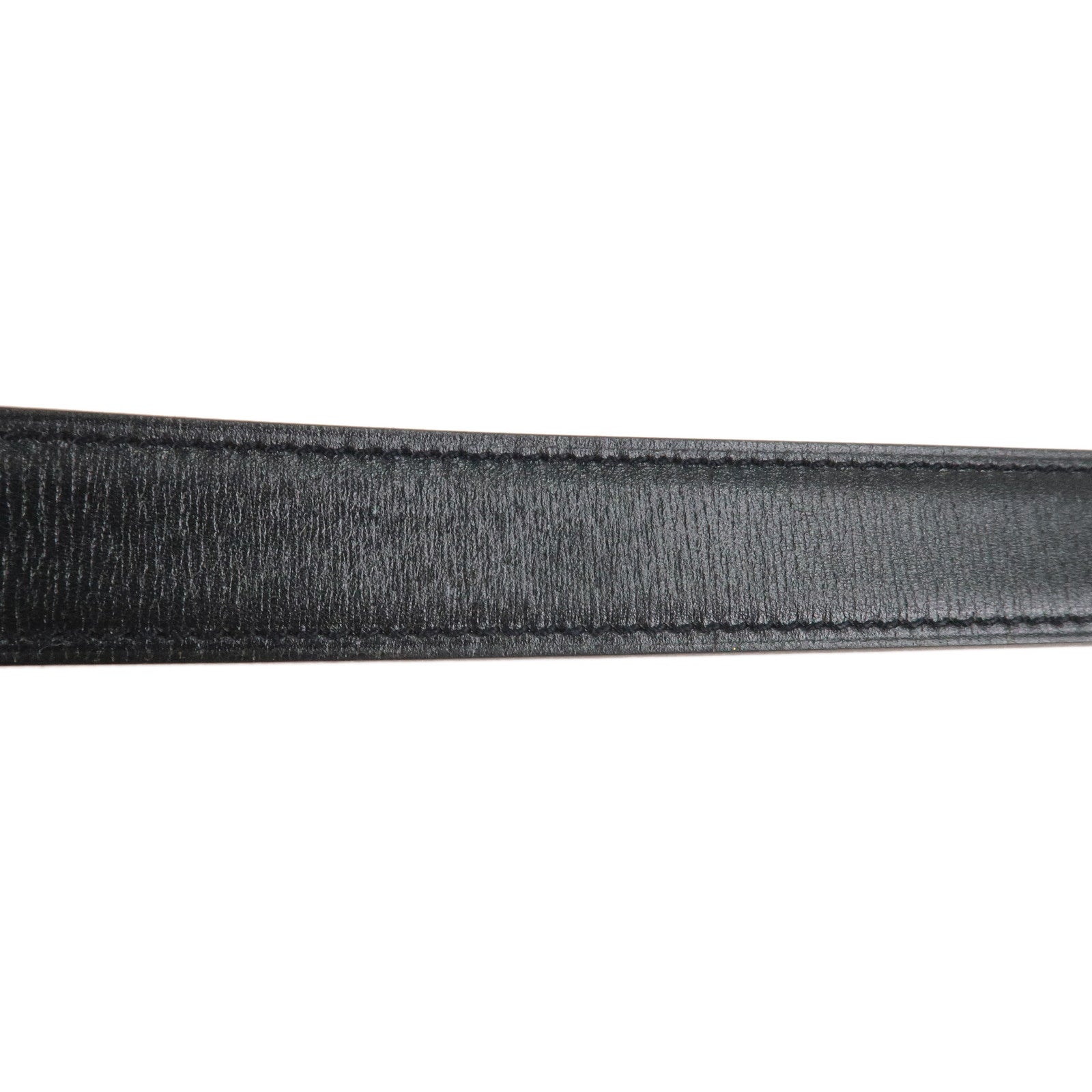 HERMES H Buckle □F Stamped Reversible Constance Belt 65 Black Brown