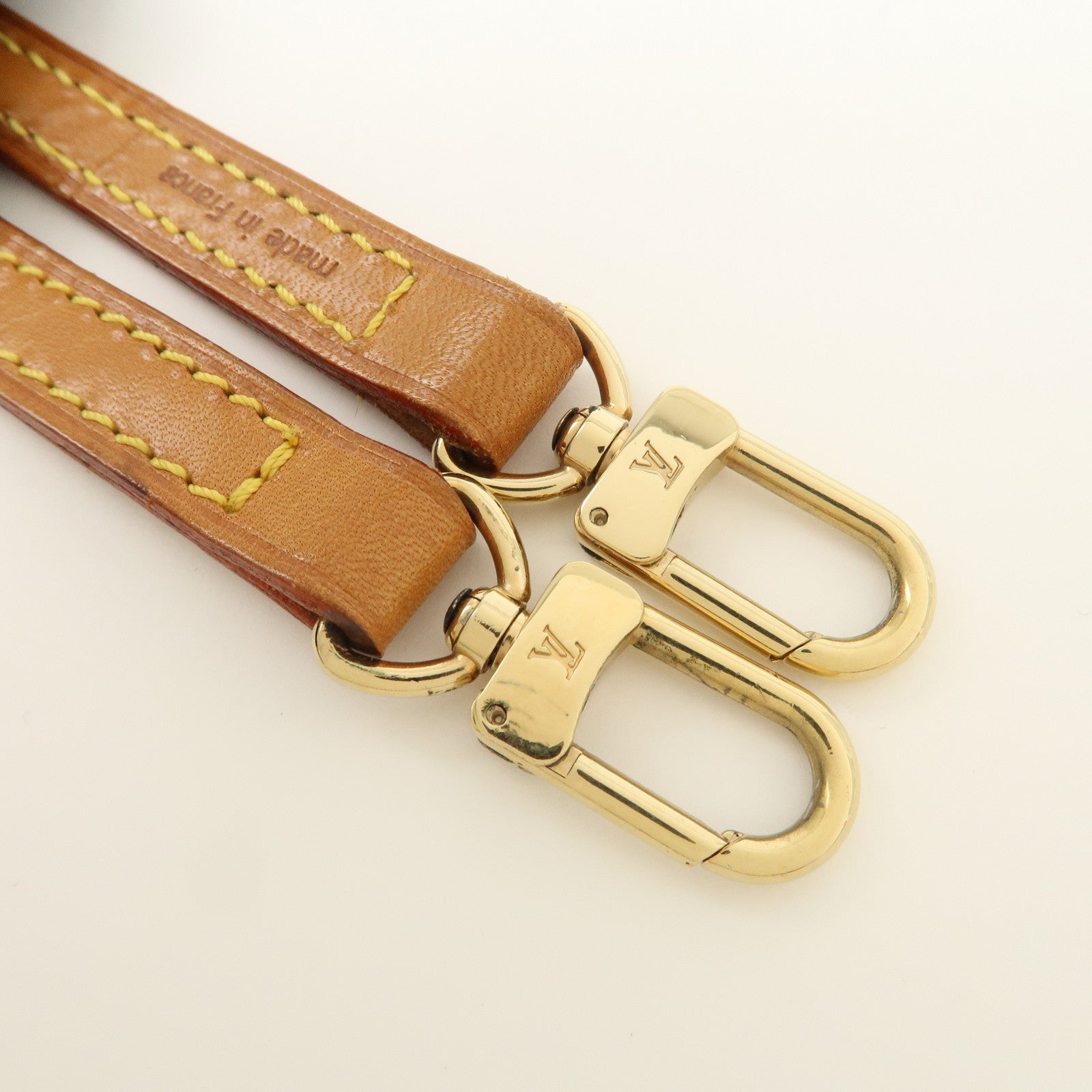 Louis Vuitton Nume Leather Shoulder Strap 120cm Natural J00145 Used