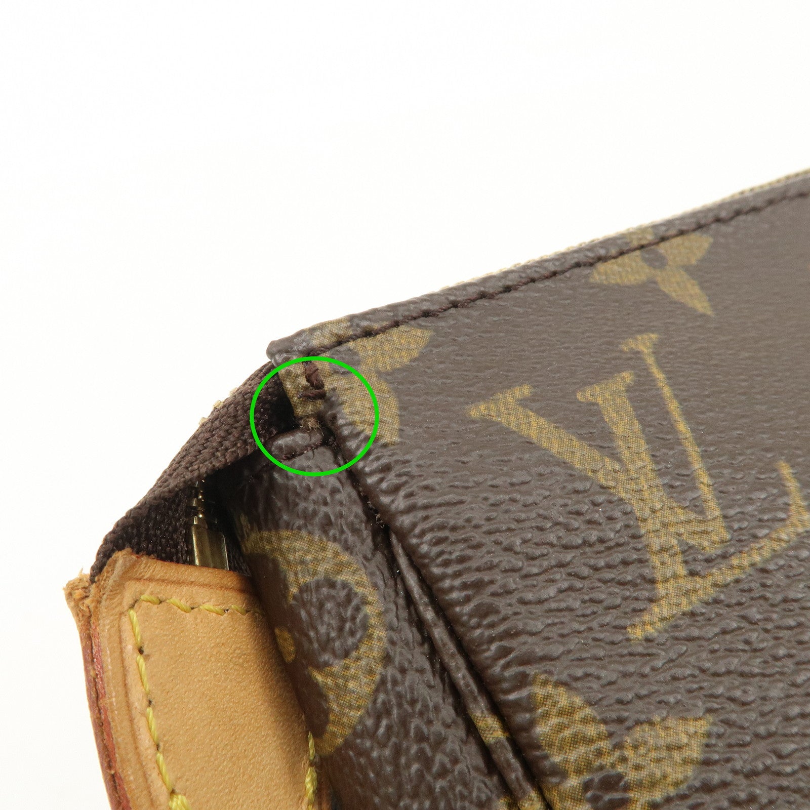 Louis Vuitton Monogram Pochette Accessoires Hand Bag Pouch M51980 Used